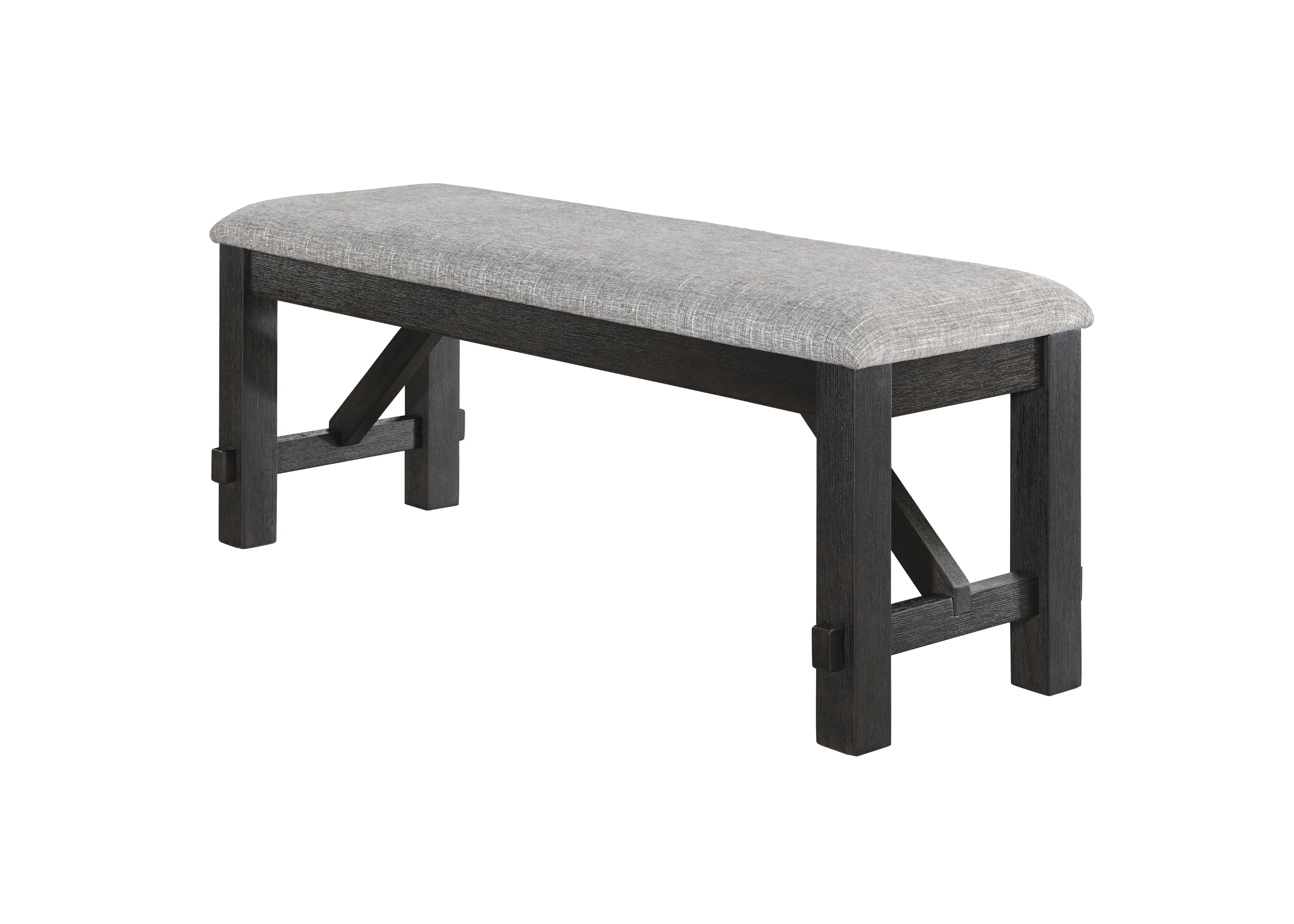 Maribelle Bench Wheat Charcoal - Ideal Furniture (Fresno,CA)