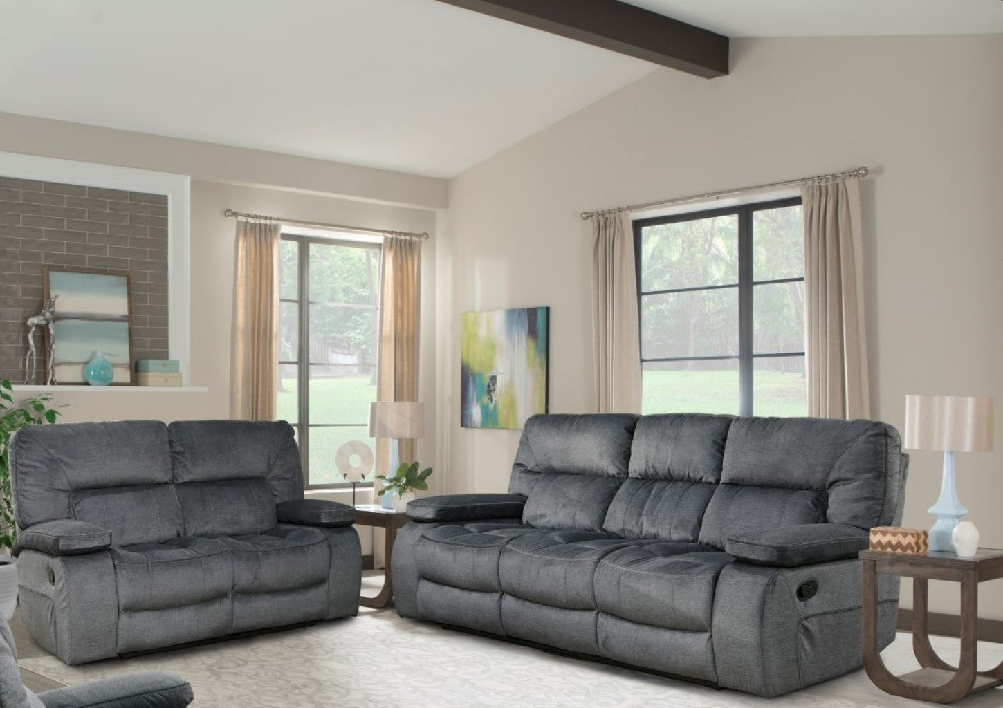 Parker Living Chapman - Polo Manual Reclining Sofa and Loveseat - MCHA-32-POL