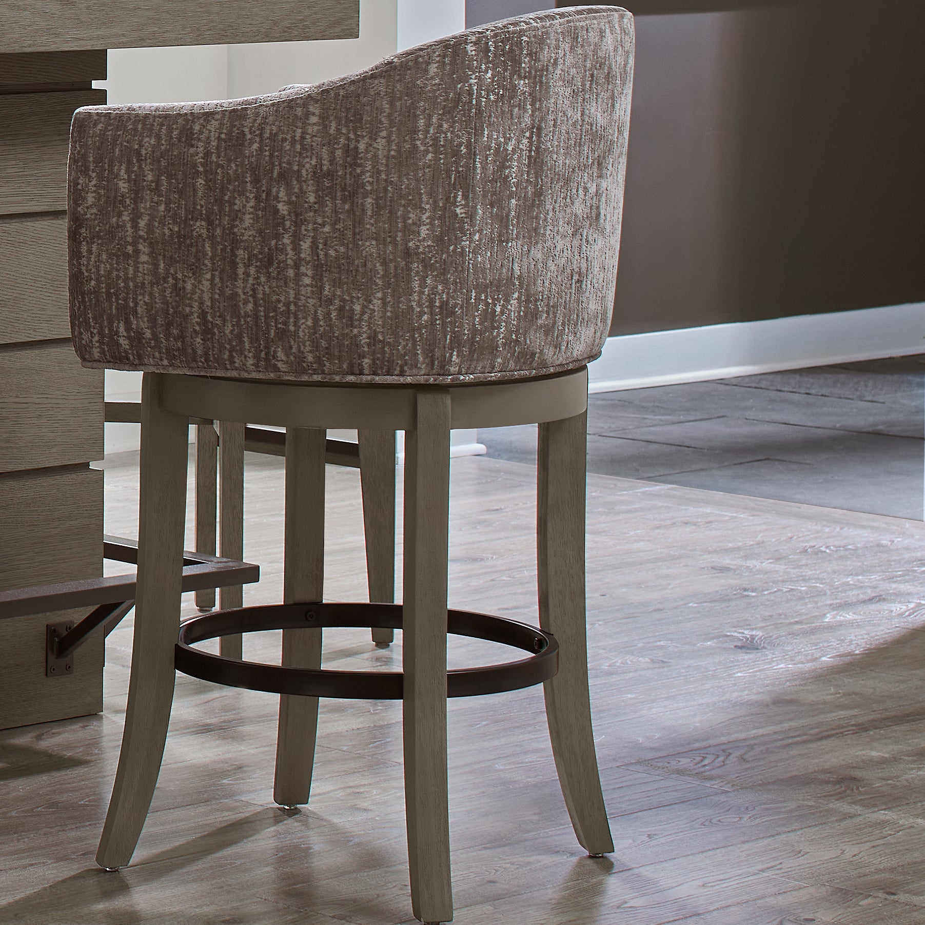 Parker House Pure Modern Dining Upholstered Swivel Barstool