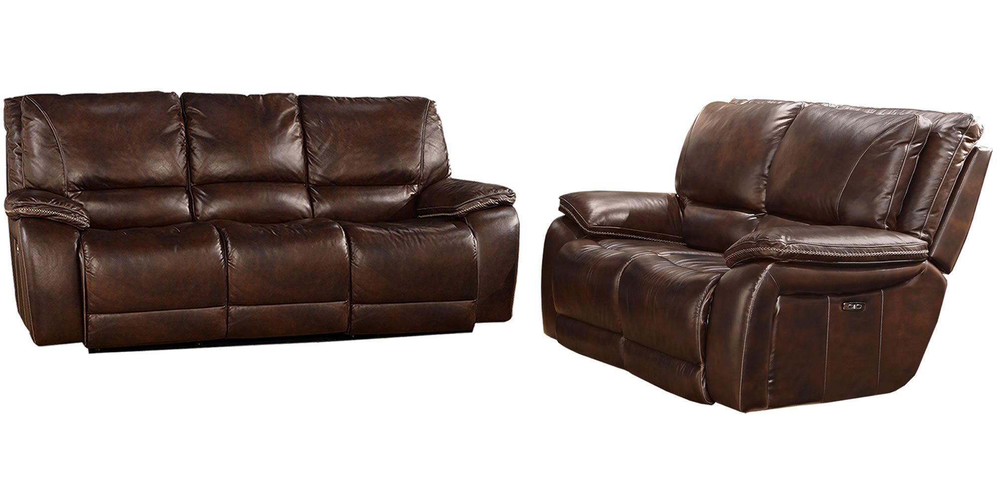 Parker Living Vail - Burnt Sienna Power Reclining Sofa and Loveseat