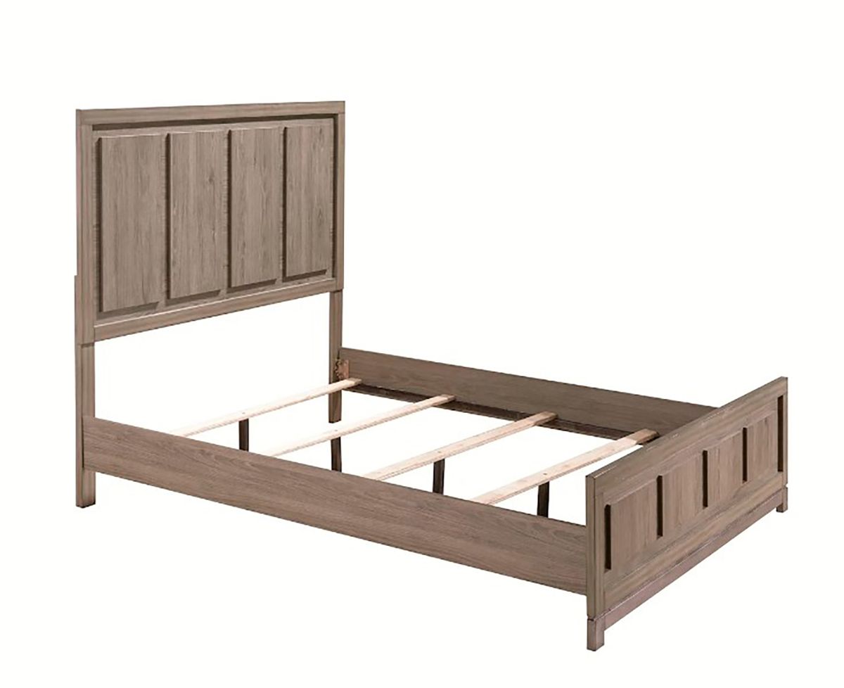 Crown Mark Furniture River Queen Panel Bed in Brown B3150-Q - Ideal Furniture (Fresno,CA)
