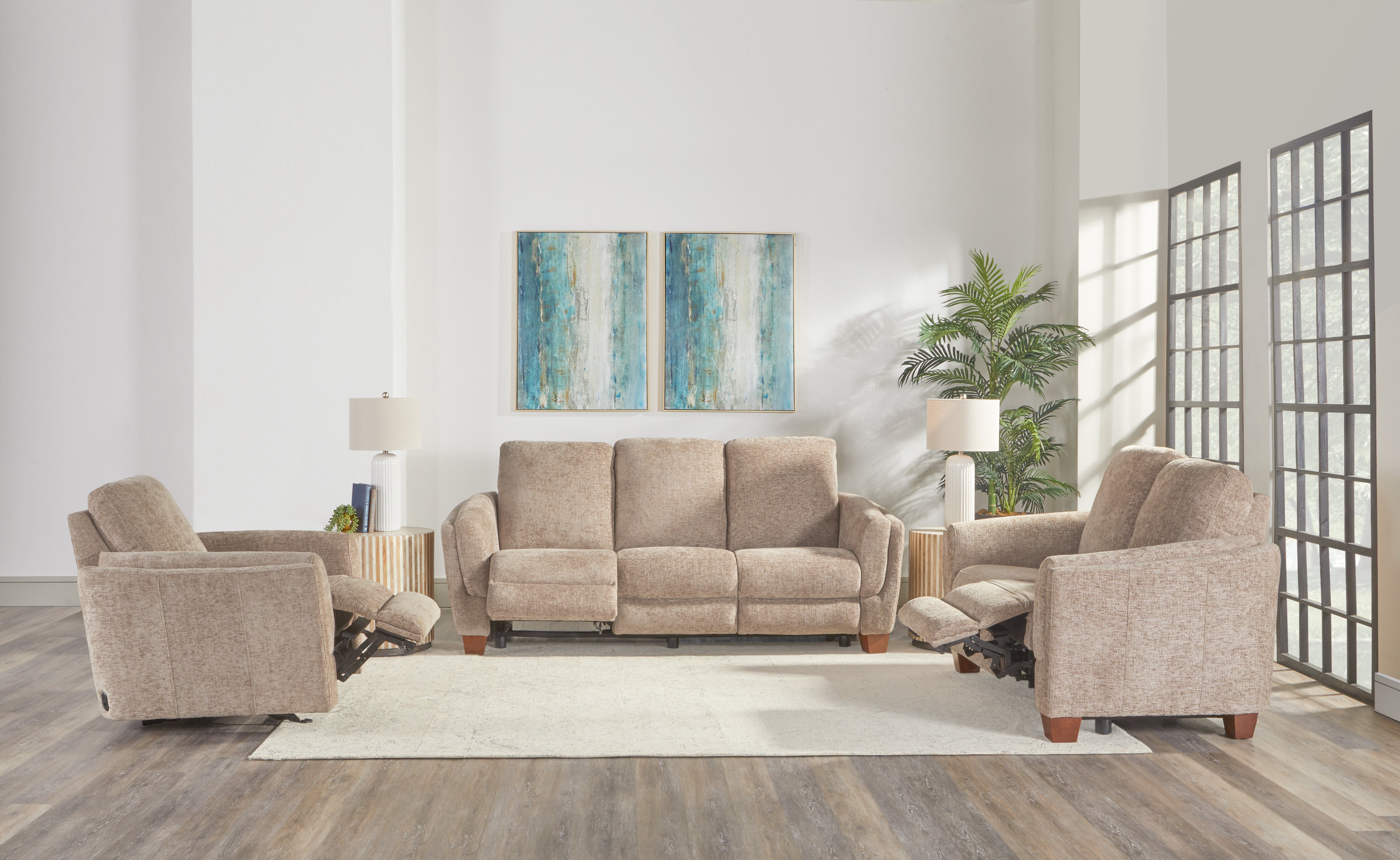 Parker Living Morehead - Biscotti Power Reclining Sofa