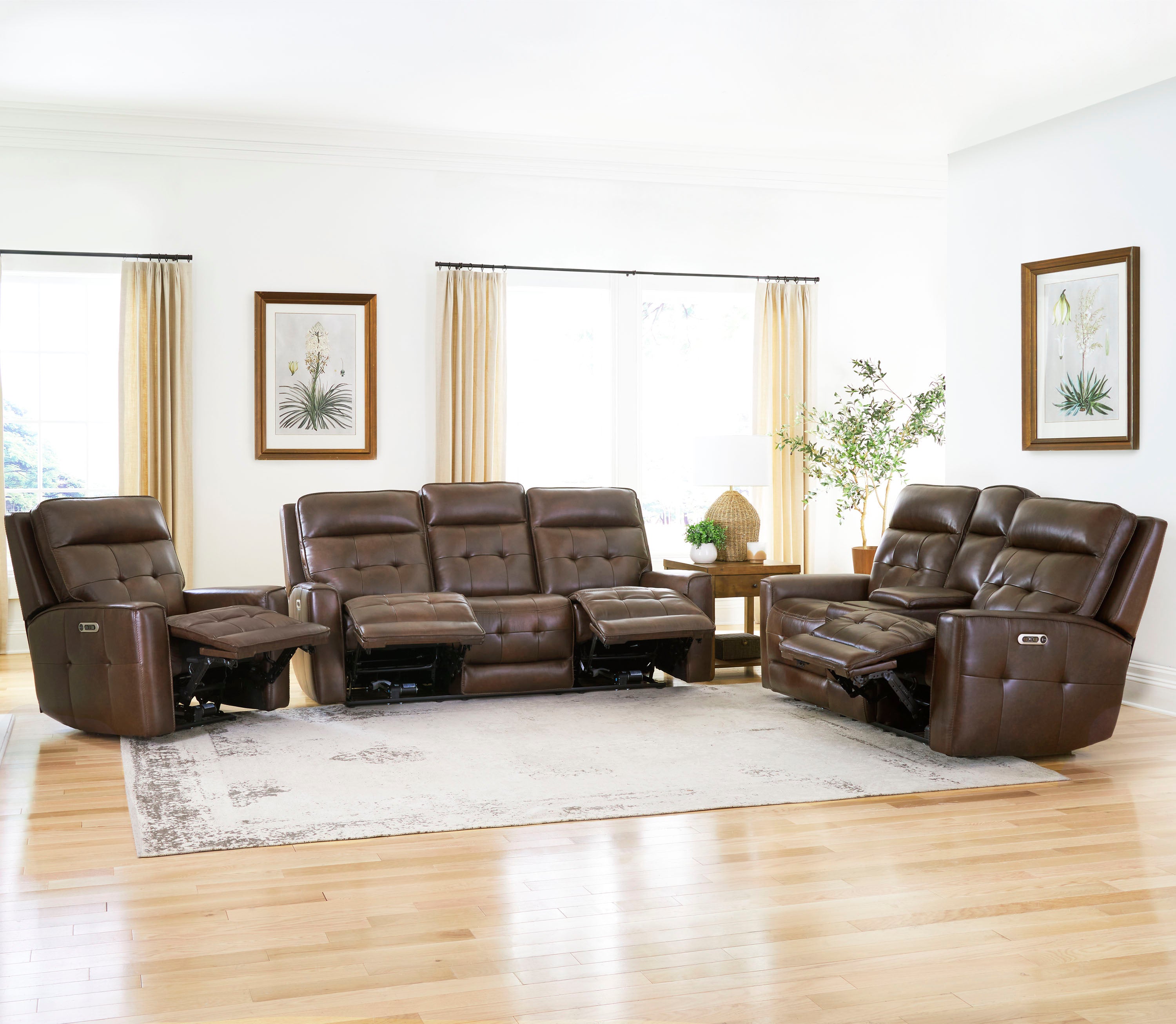 Parker Living Canterbury - Acorn Power Reclining Zero Gravity Console Loveseat