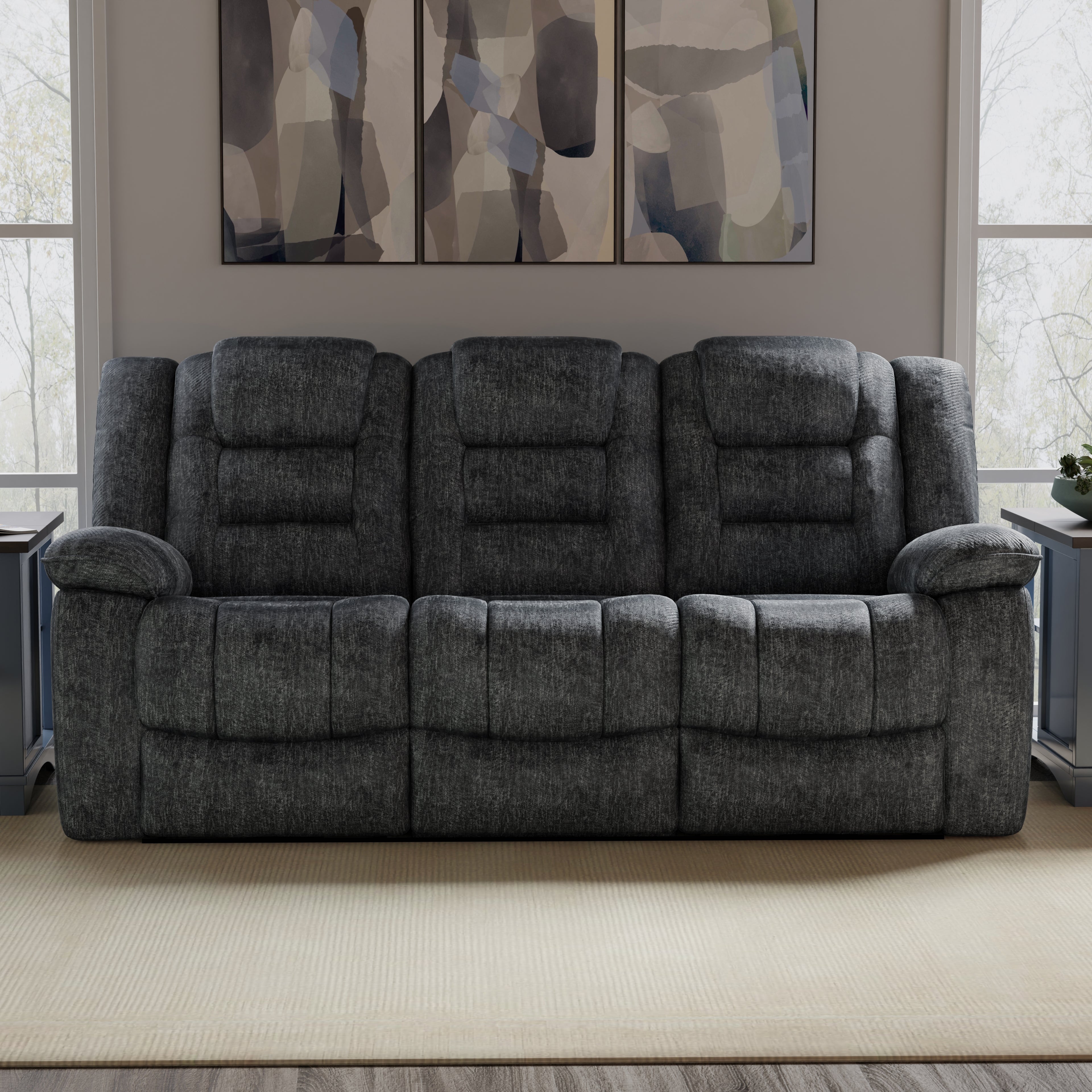 Parker Living Bolton - Misty Storm Manual Reclining Sofa