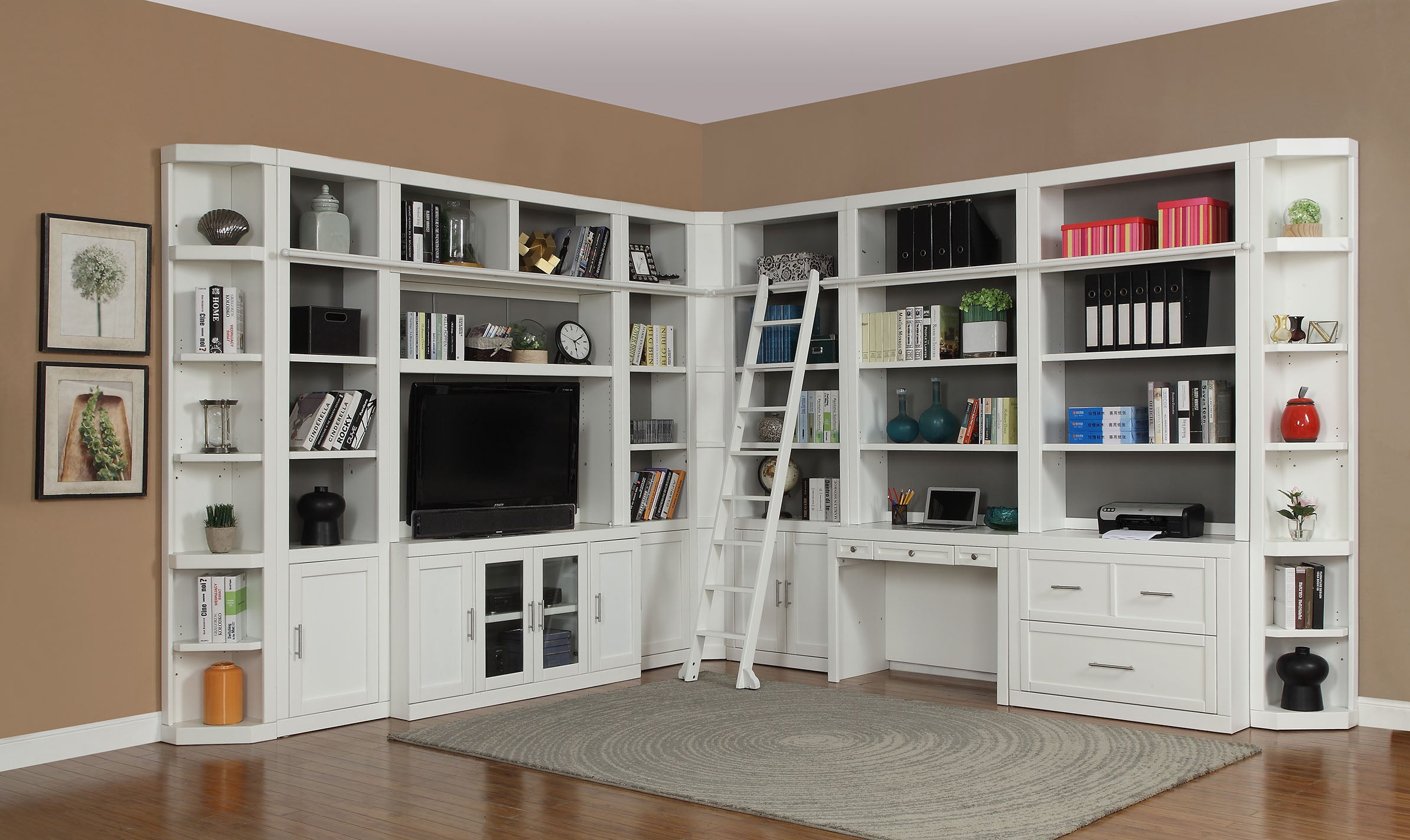 Parker House Catalina 40 In. Library Desk and Hutch