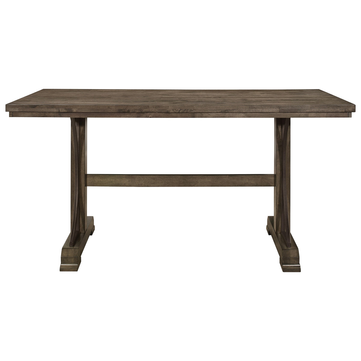Crown Mark Quincy Rectangular Counter Height Table in Light Brown 2831T-3671-TOP