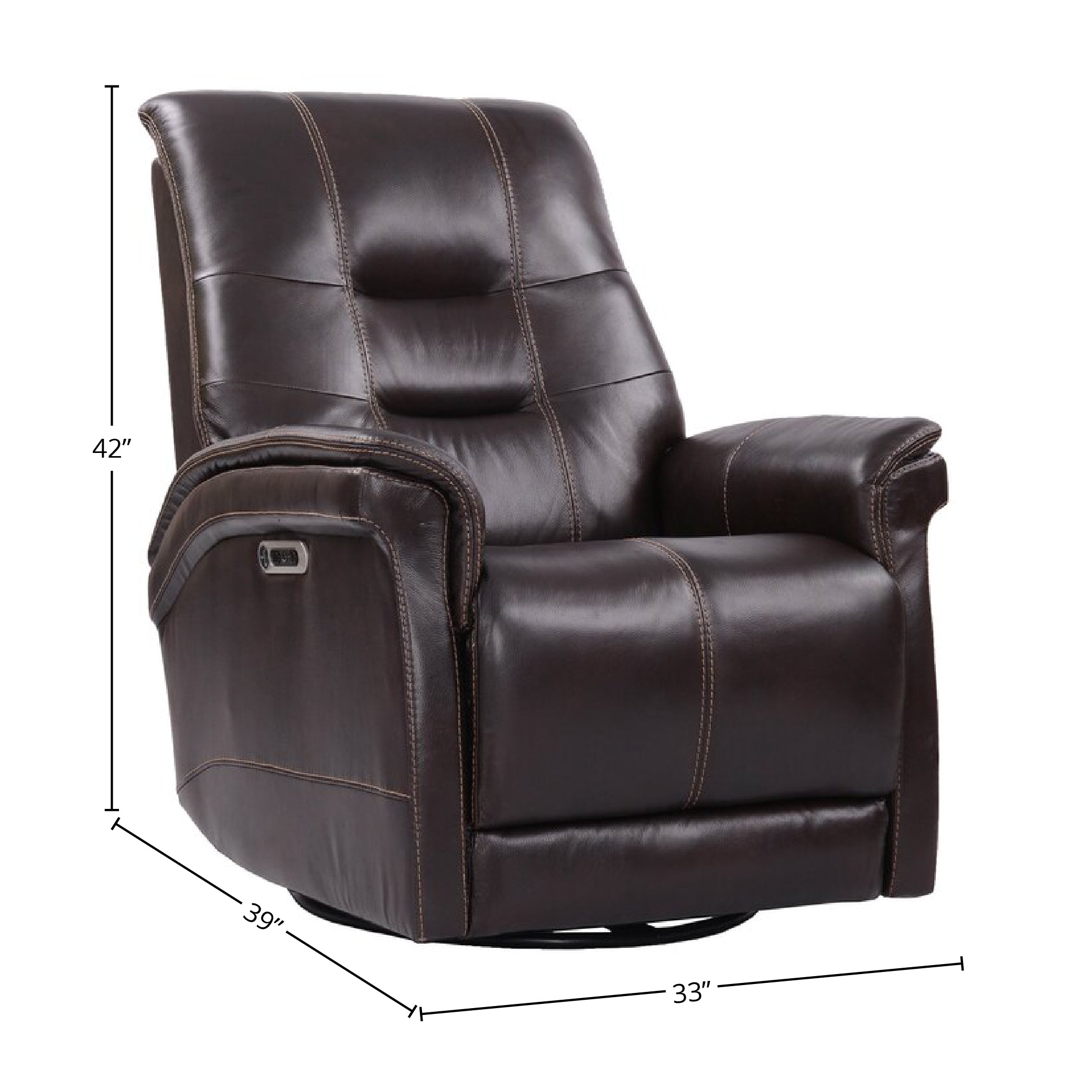 Parker Living Carnegie - Verona Coffee - Powered By Freemotion Cordless Power Swivel Glider Recliner Two Pack