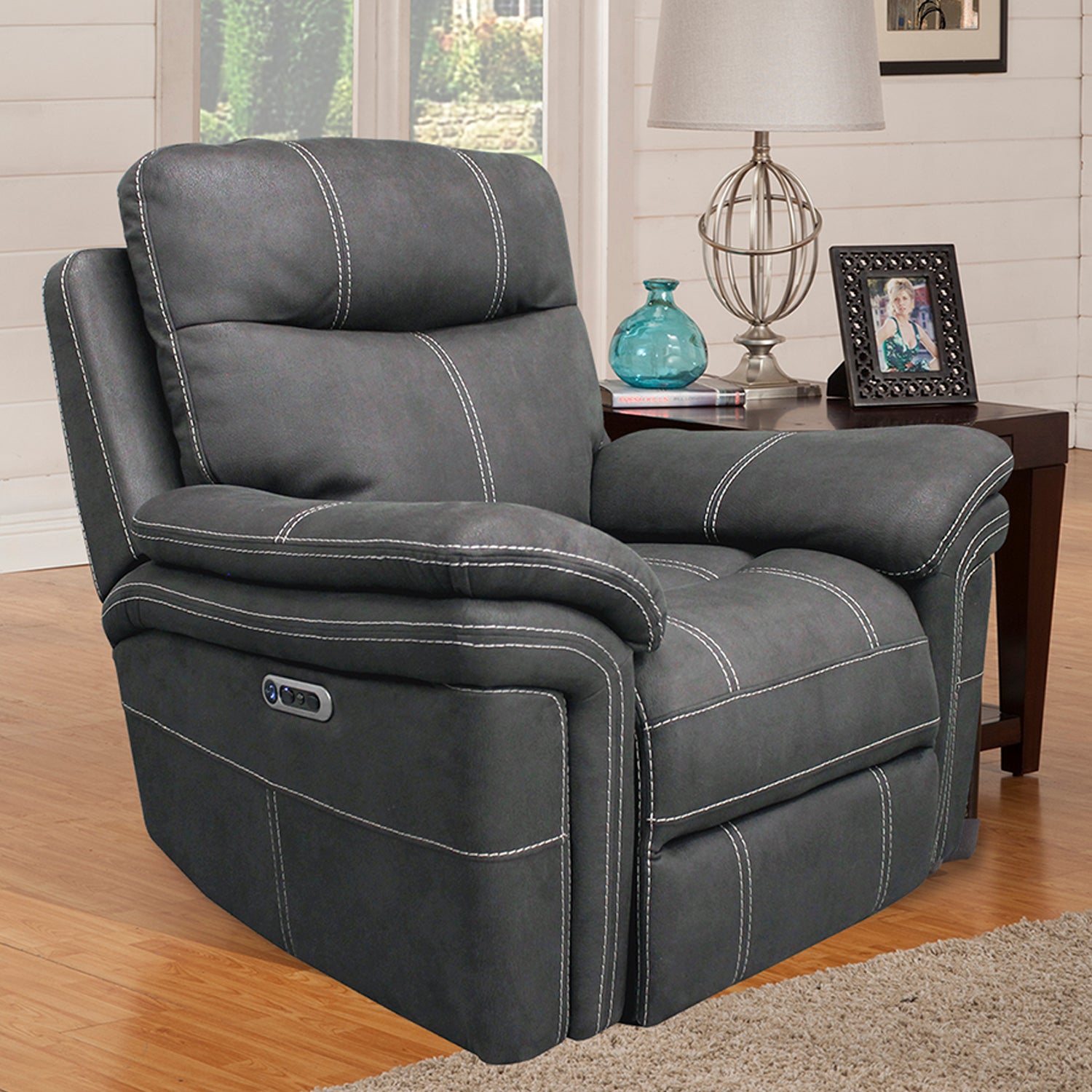 Parker Living Mason - Charcoal Power Reclining Sofa and Recliner