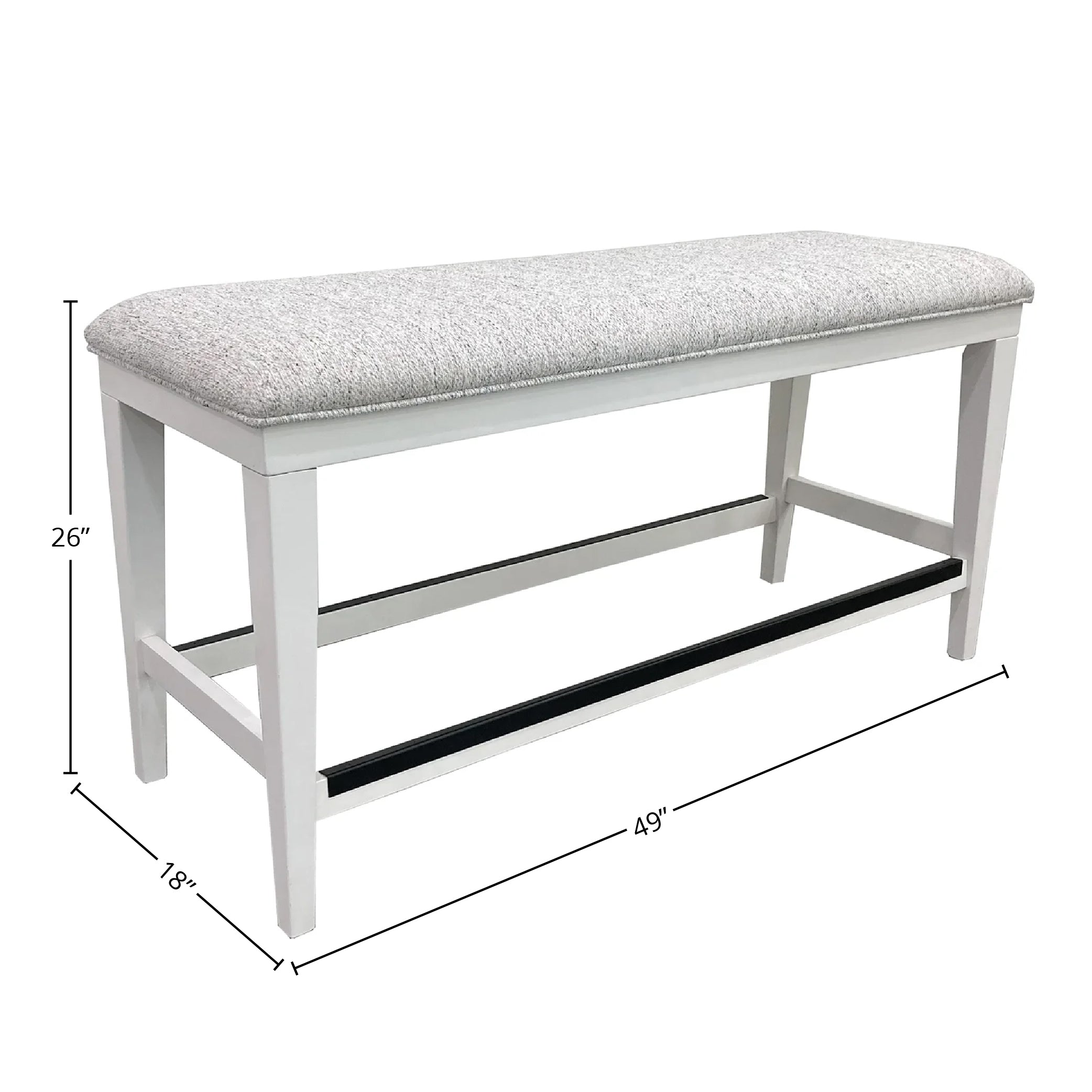 Parker House Americana Modern Dining 49 In. Upholstered Counter Bench