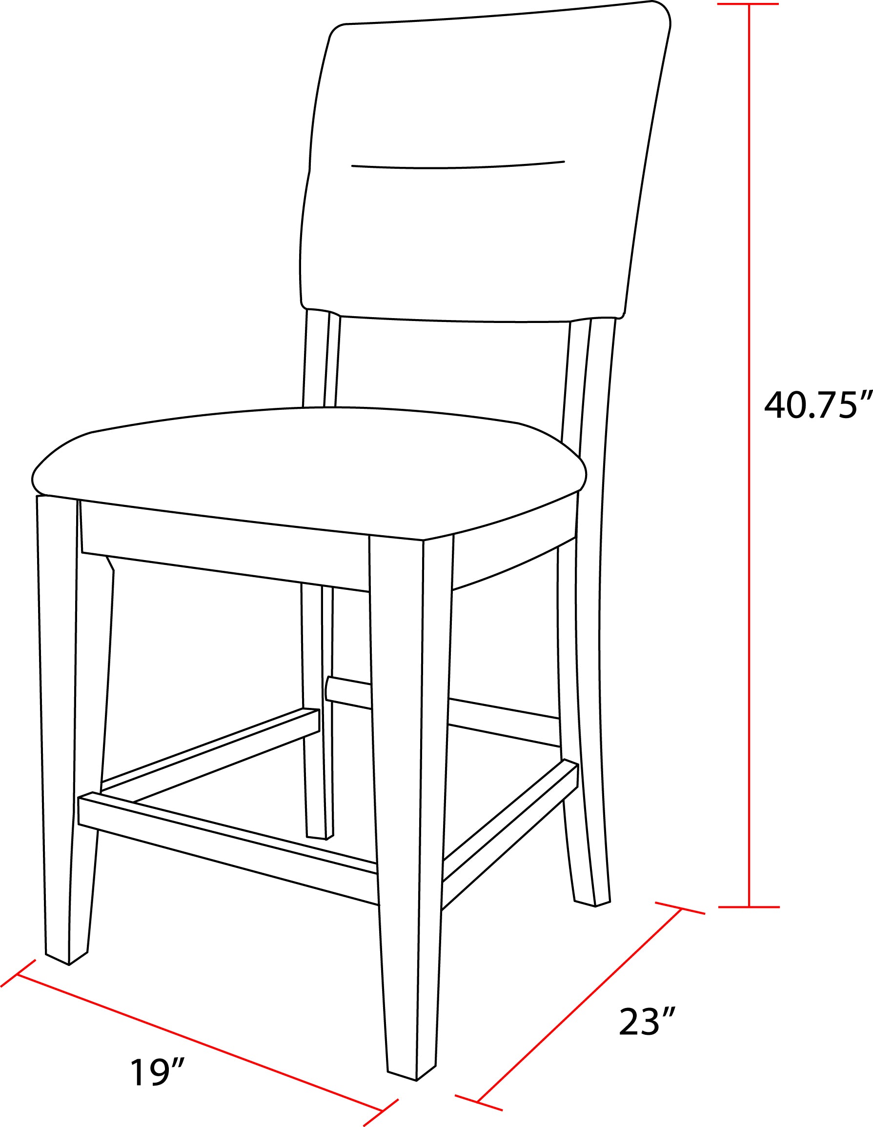 Parker House Cedar Fork - Dining Upholstered Counter Stool (2/CTN Sold in pairs)