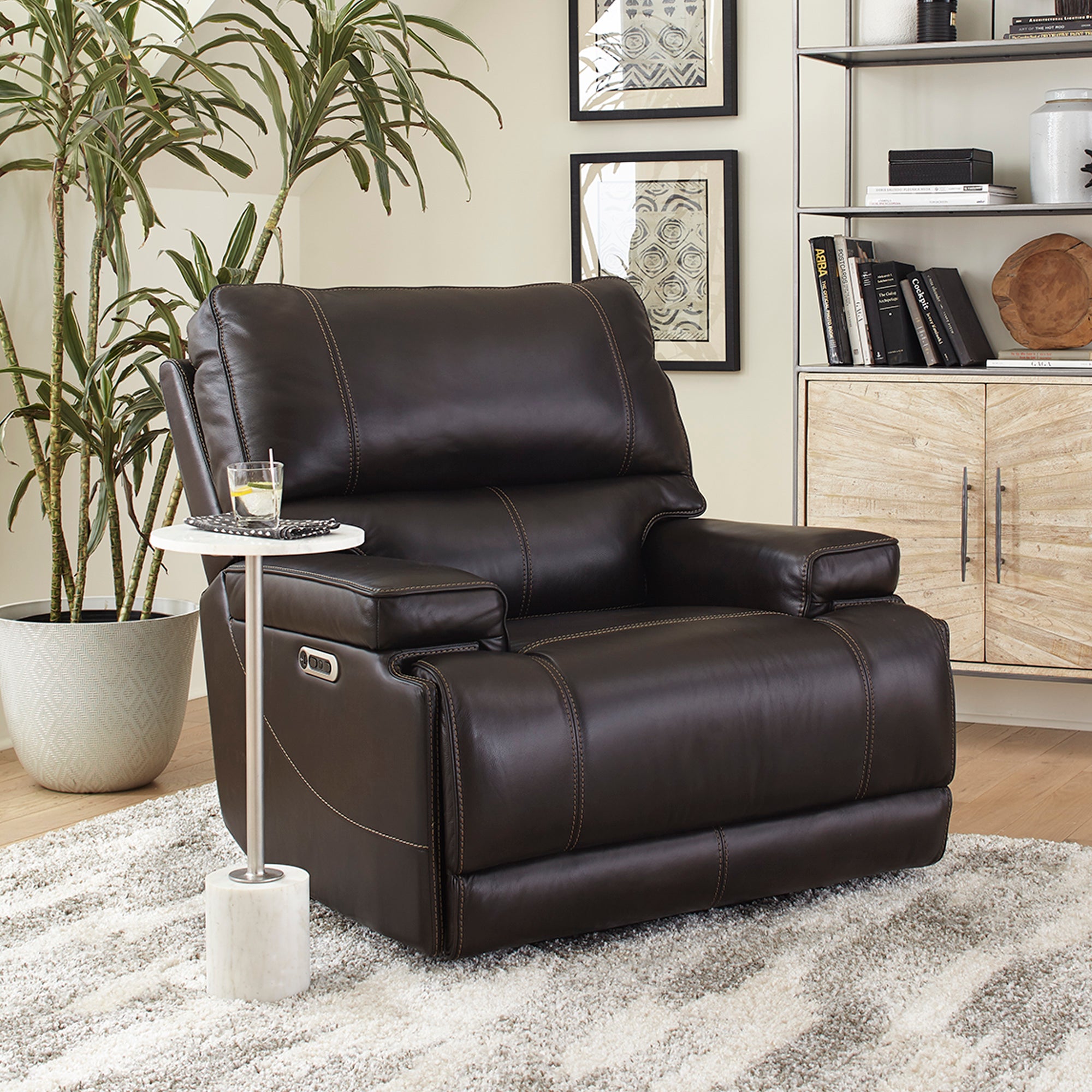 Parker Living Whitman - Verona Coffee - Powered By Freemotion Power Reclining Sofa Loveseat and Recliner