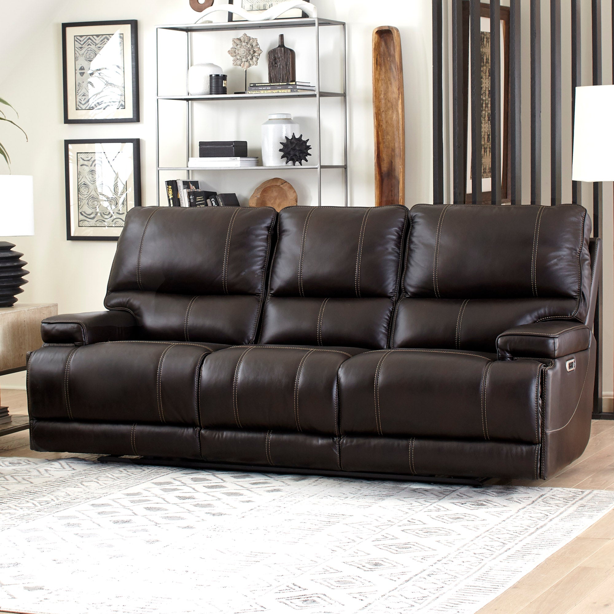 Parker Living Whitman - Verona Coffee - Powered By Freemotion Power Reclining Sofa and Recliner