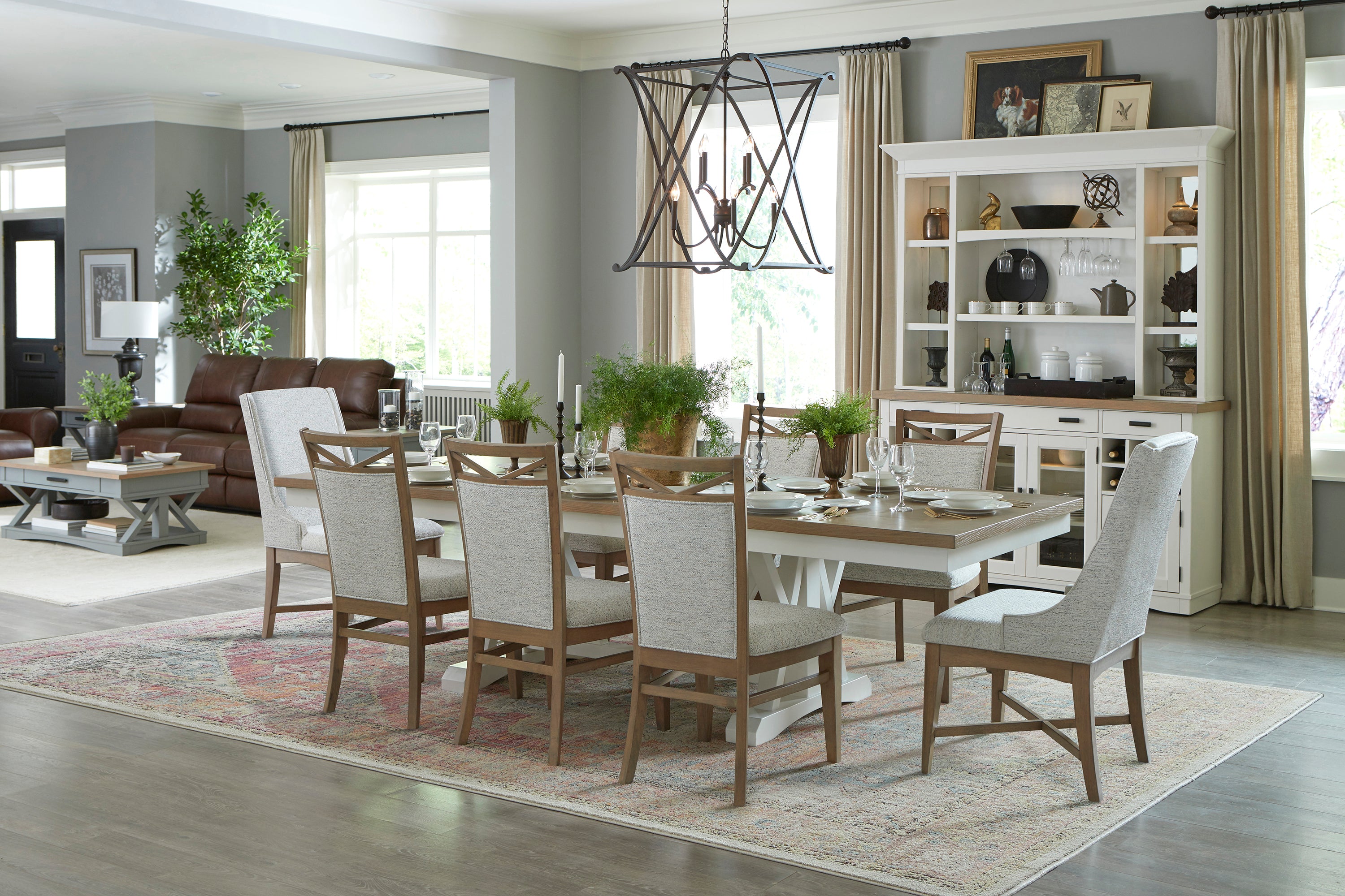 Parker House Americana Modern Dining 88 In. Trestle Extendable Dining Table