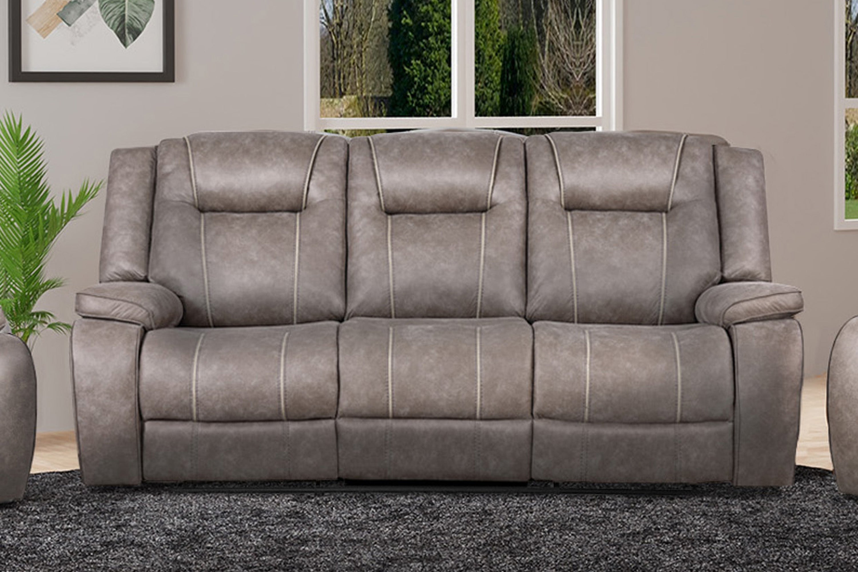 Parker Living Blake - Desert Taupe Manual Reclining Sofa and Loveseat