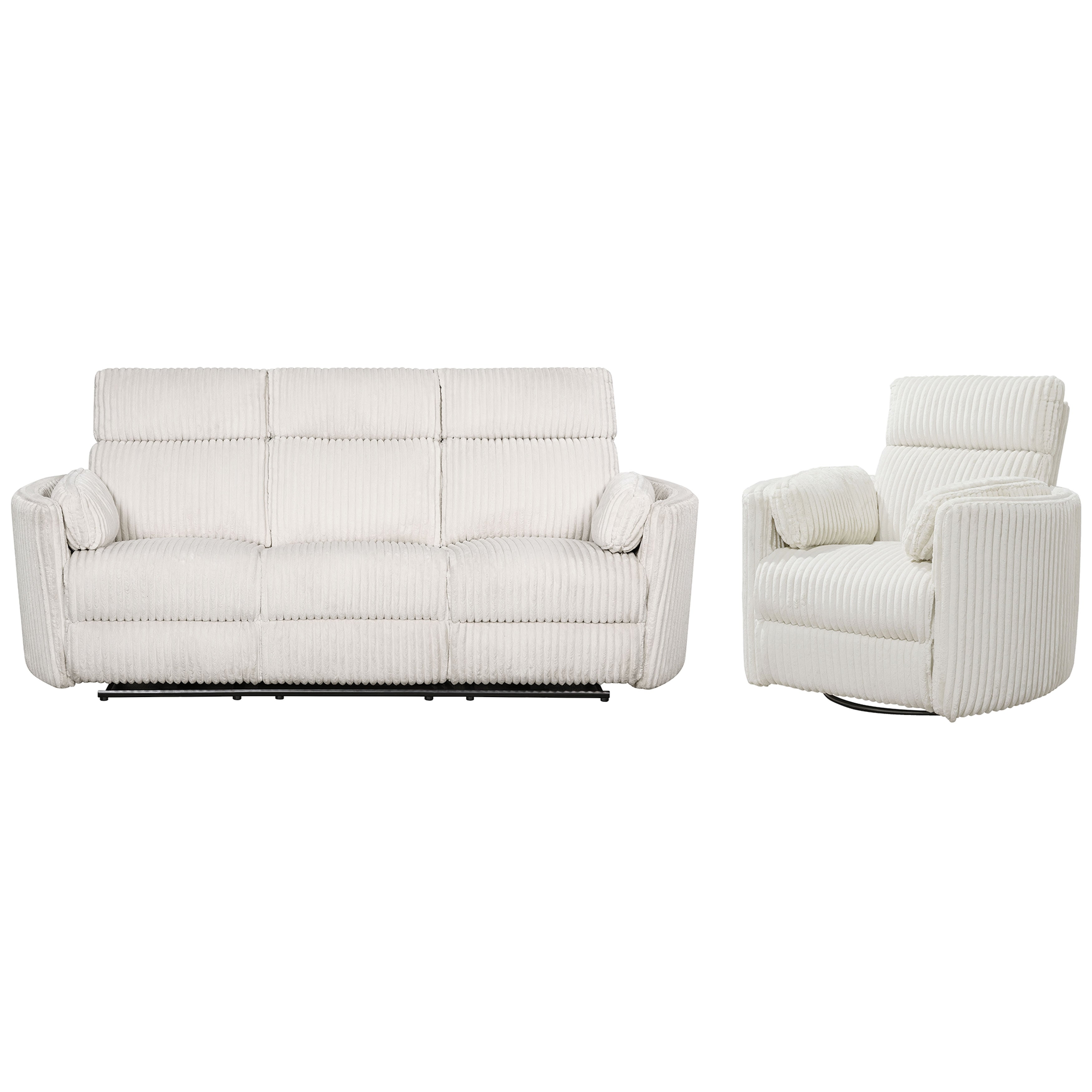 Parker Living Radius - Mega Ivory Power Reclining Sofa and Recliner