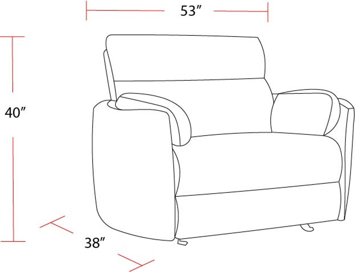 Parker Living Radius Xl - Mega Grey Extra Wide Power Glider Recliner