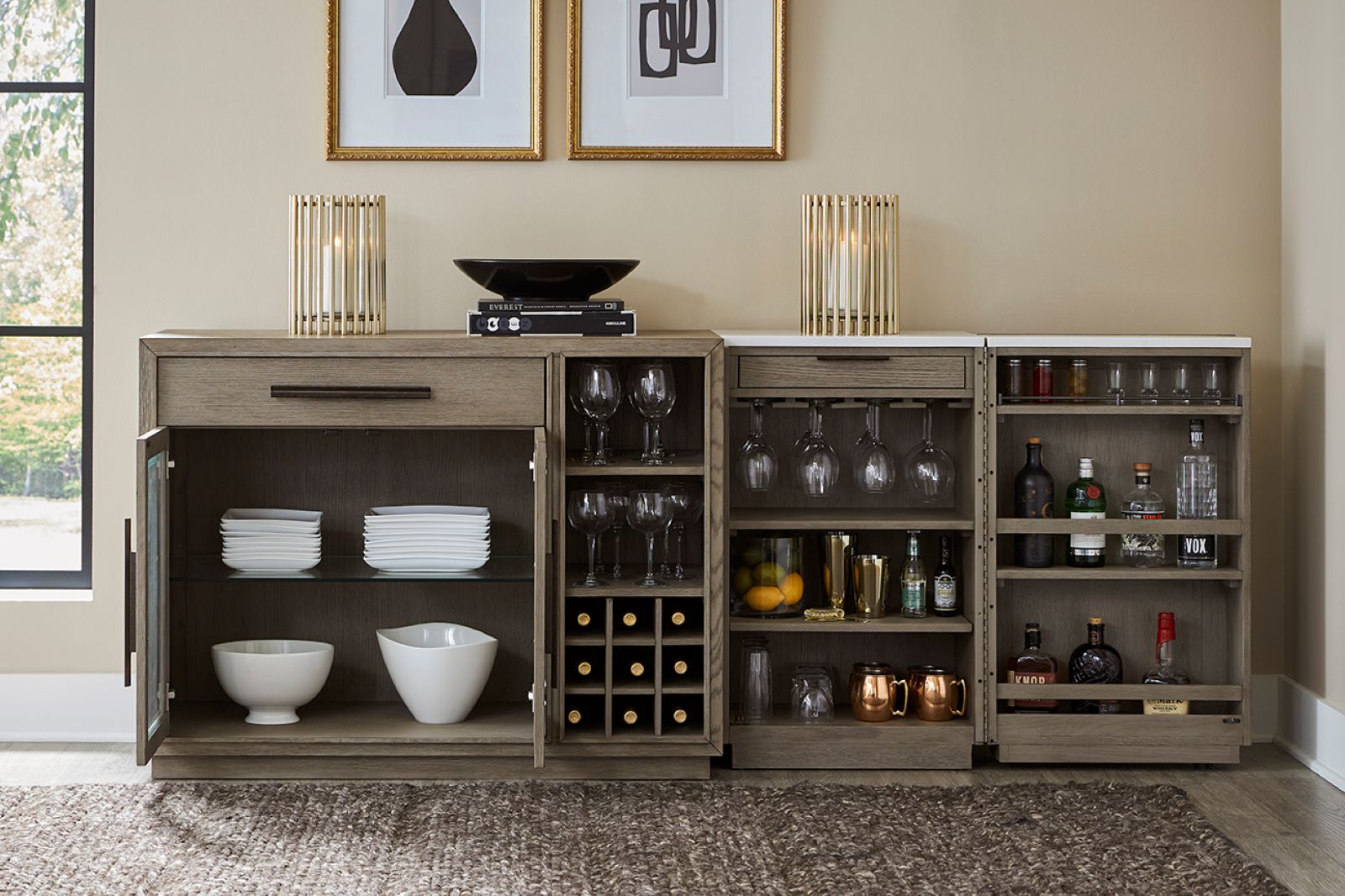 Parker House Pure Modern Dining Bar Cabinet