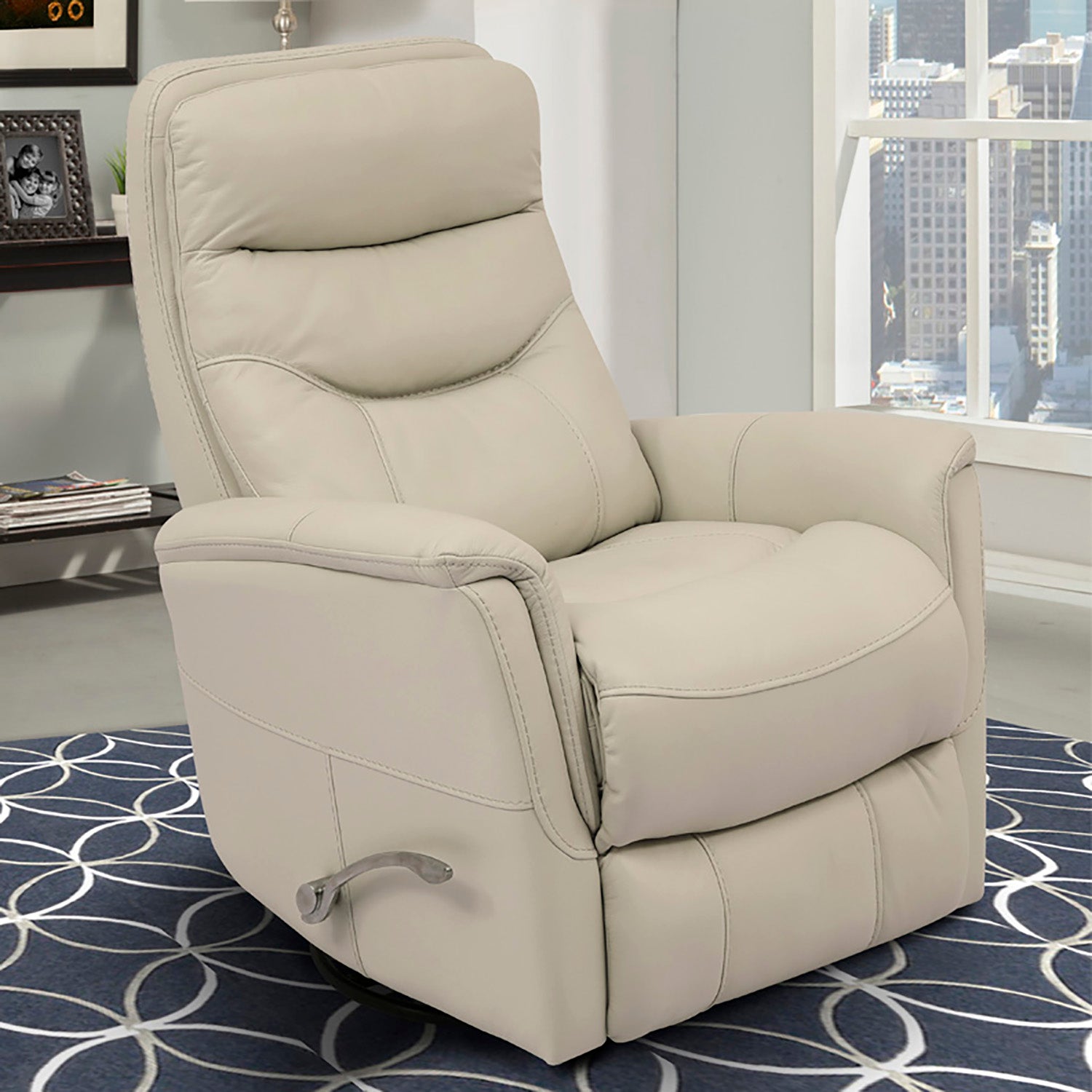 Parker Living Gemini - Ivory Swivel Glider Recliner