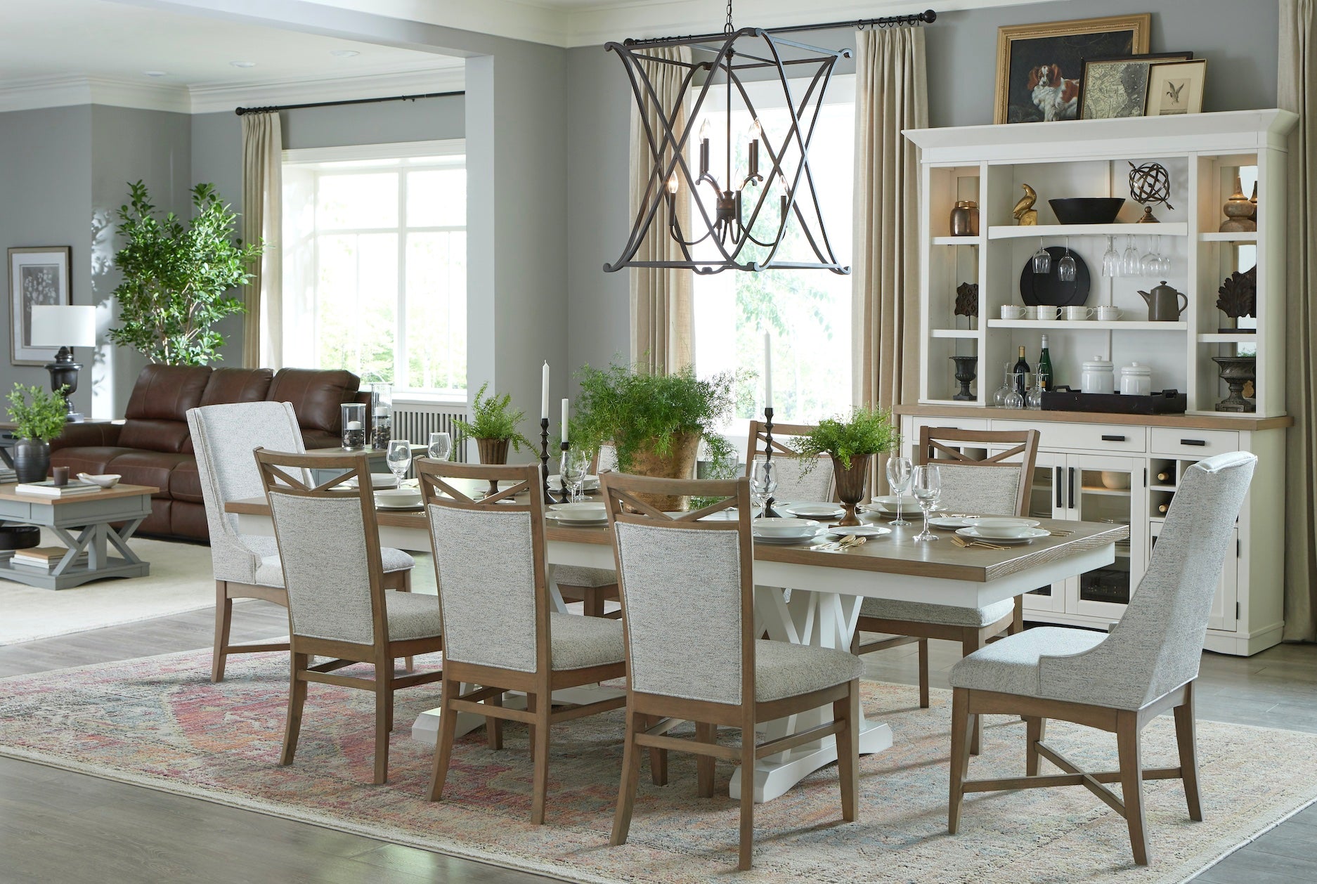 Parker House Americana Modern Dining 88 In. Trestle Extendable Dining Table