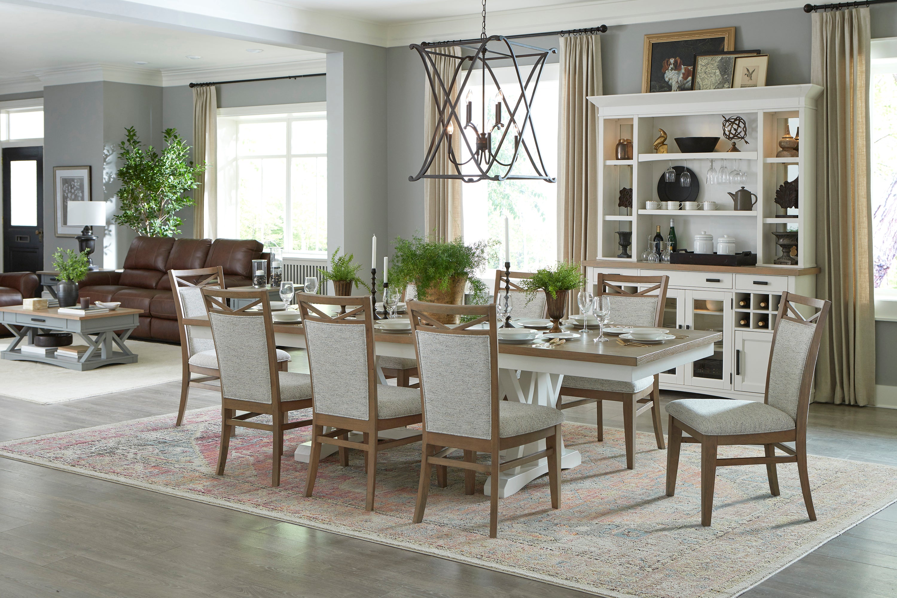 Parker House Americana Modern Dining 88 In. Trestle Extendable Dining Table