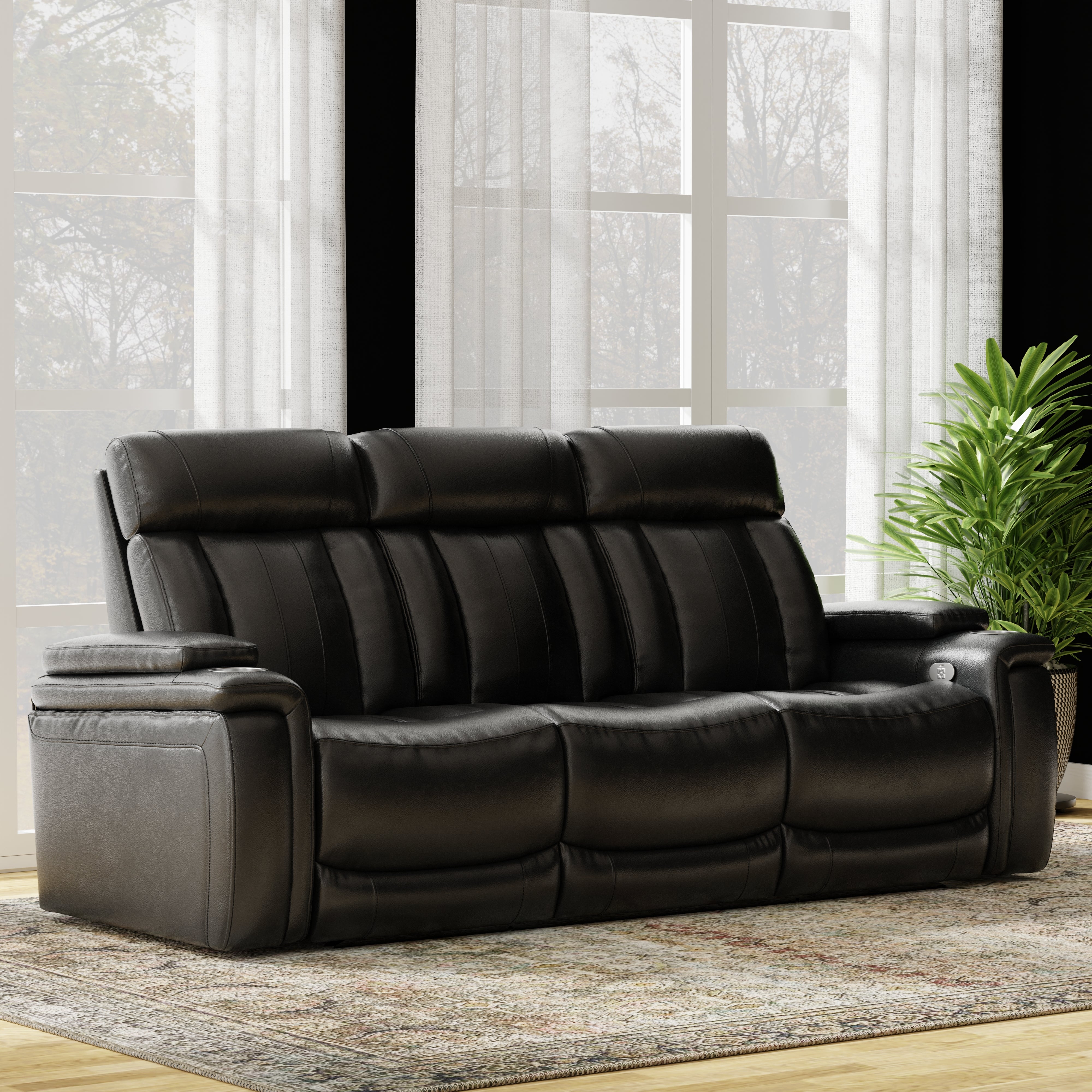 Parker Living Royce - Midnight Power Reclining Sofa Loveseat and Recliner