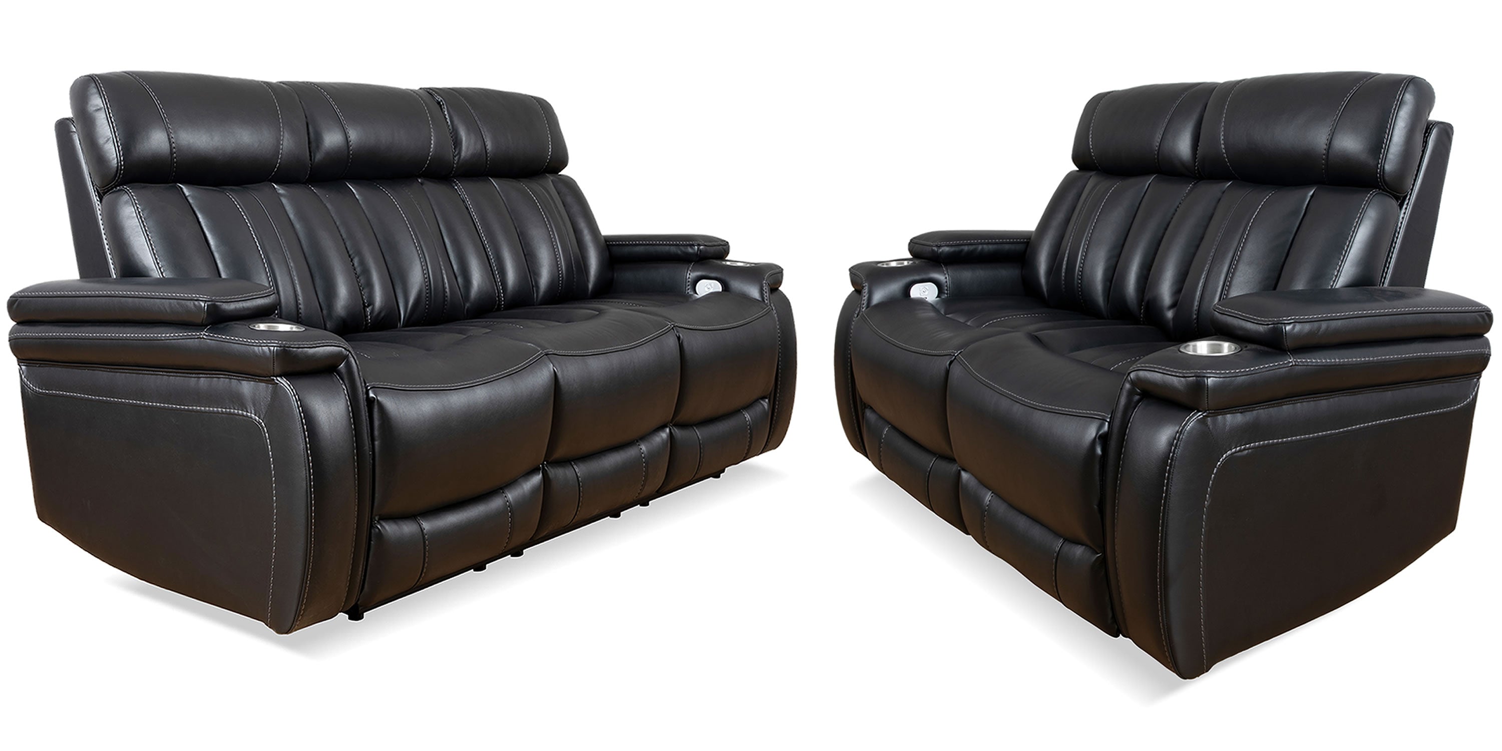 Parker Living Royce - Midnight Power Reclining Sofa and Loveseat