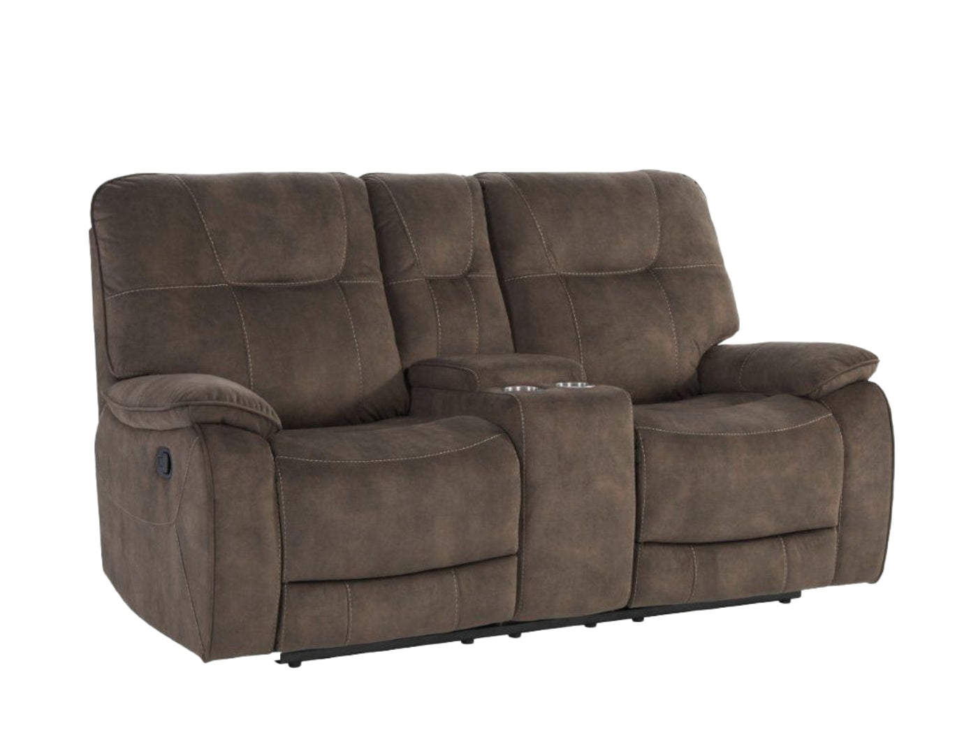 Parker Living Cooper - Shadow Brown Reclining Console Loveseat