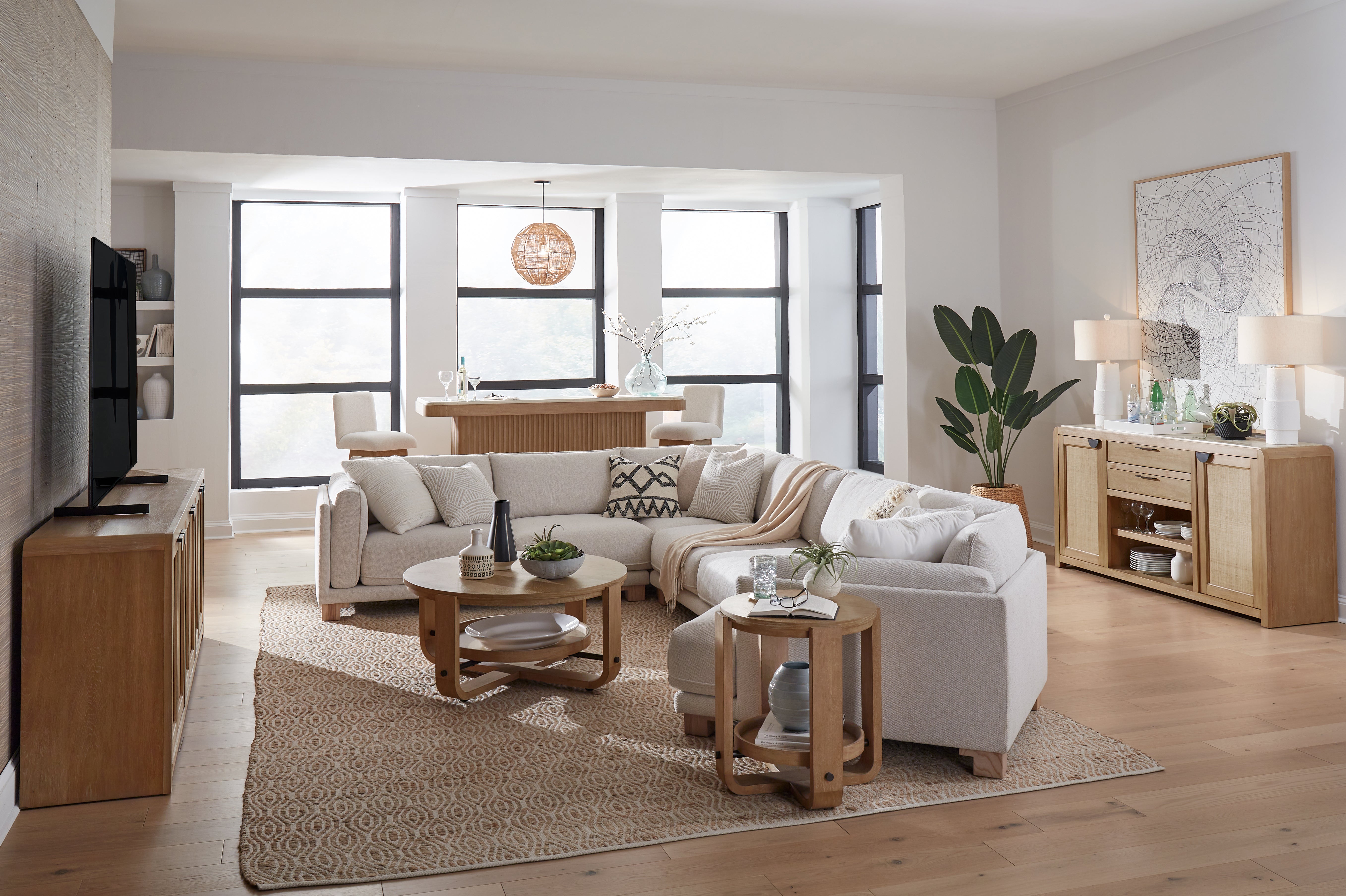 Parker House Escape 90 In. Console with Reversible Panel Doors