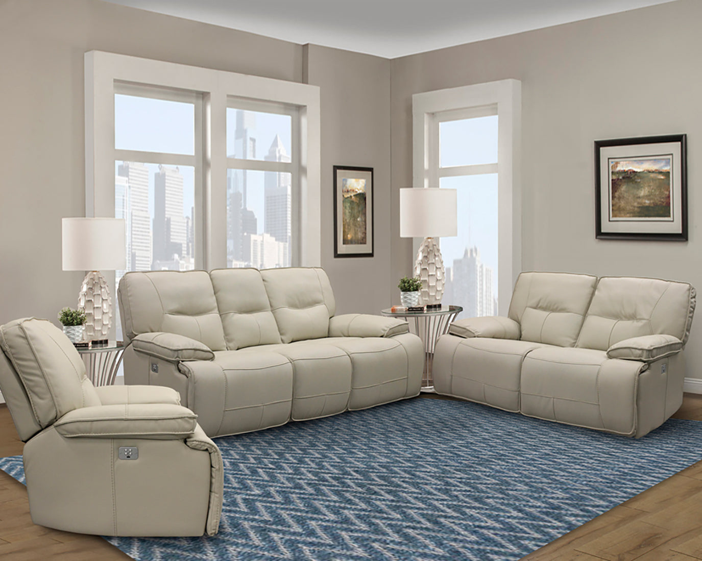 Parker Living Spartacus - Oyster Power Recliner Two Pack