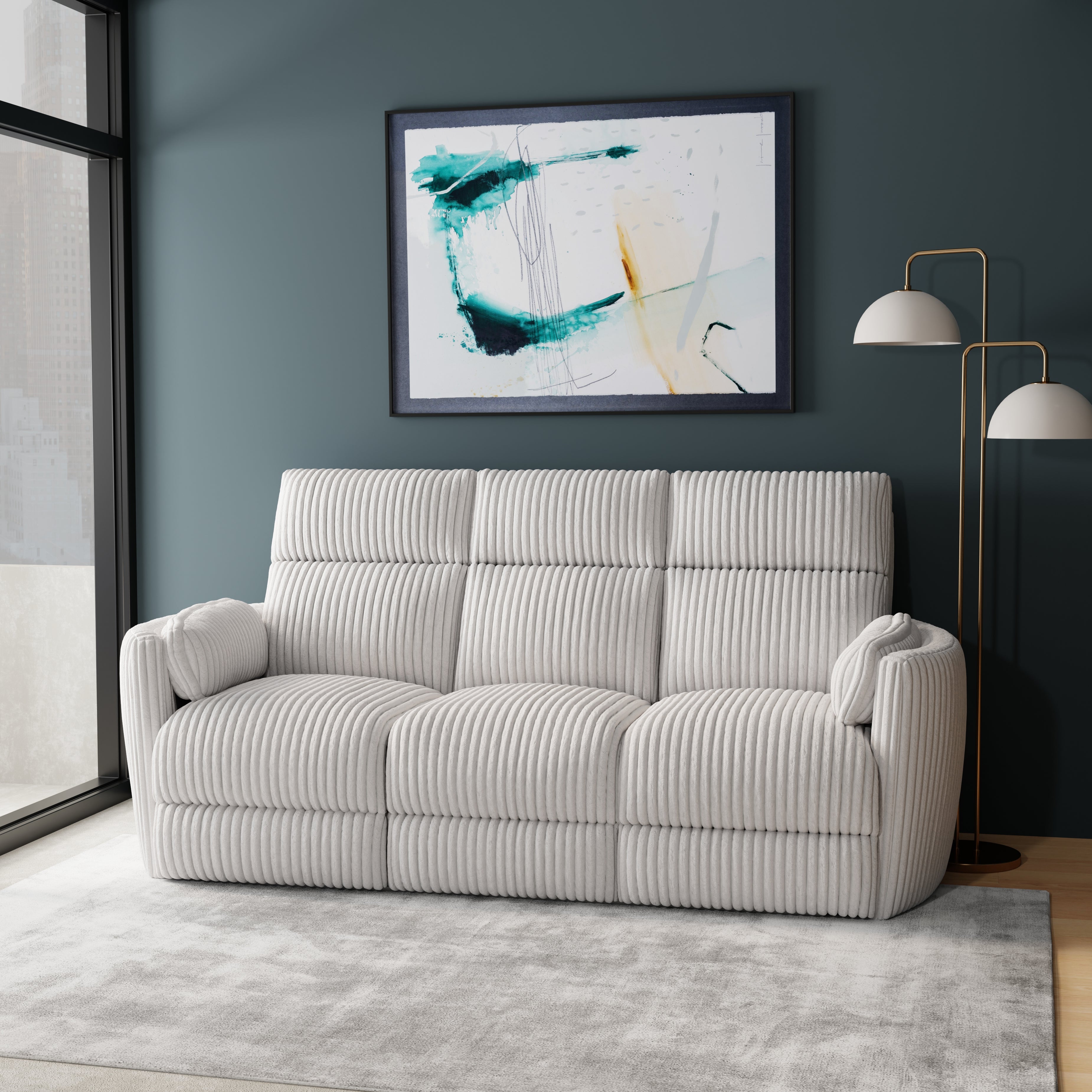 Parker Living Radius - Mega Ivory Power Reclining Sofa and Recliner
