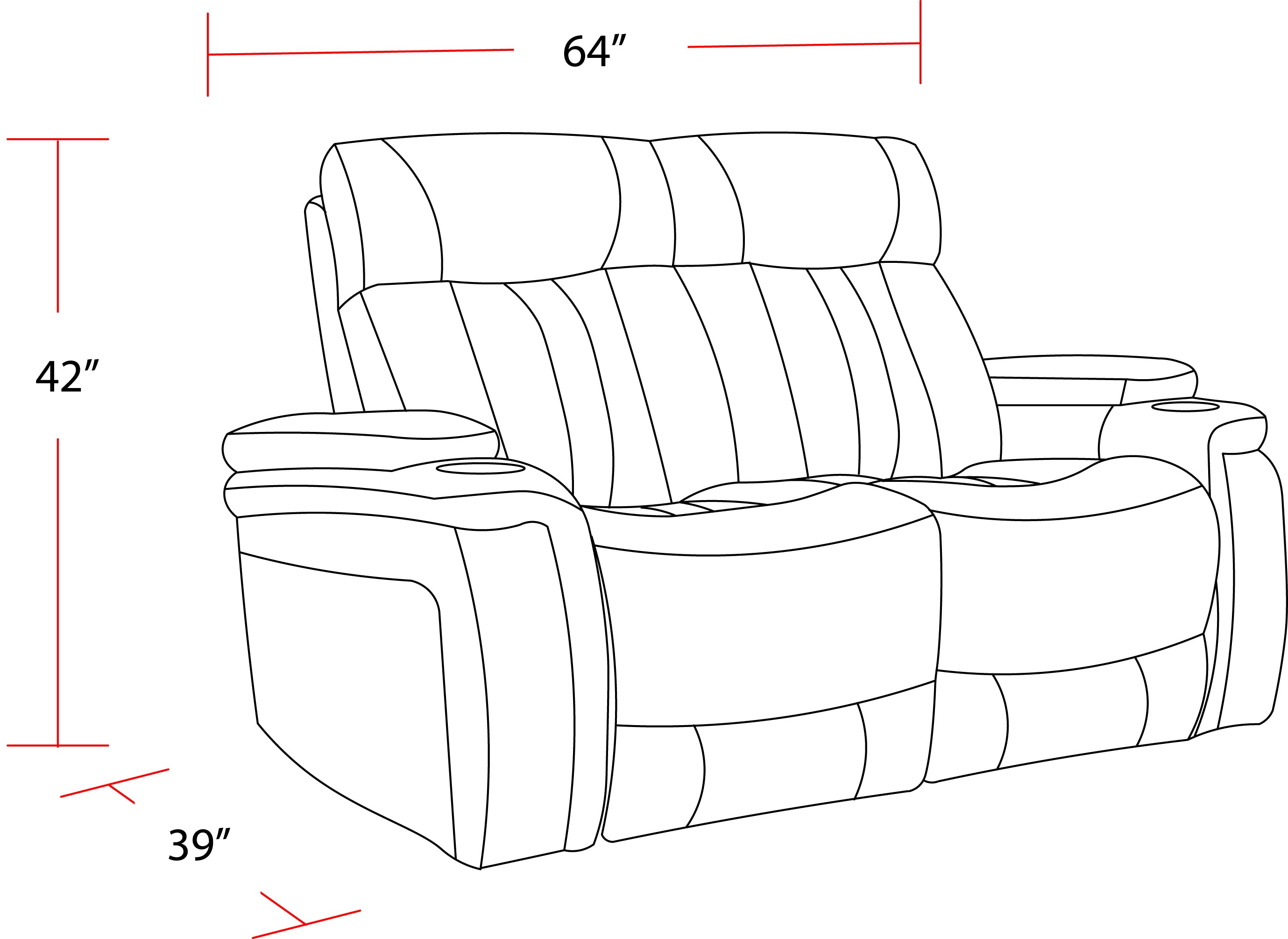Parker Living Royce - Fantom Ivory Power Reclining Loveseat