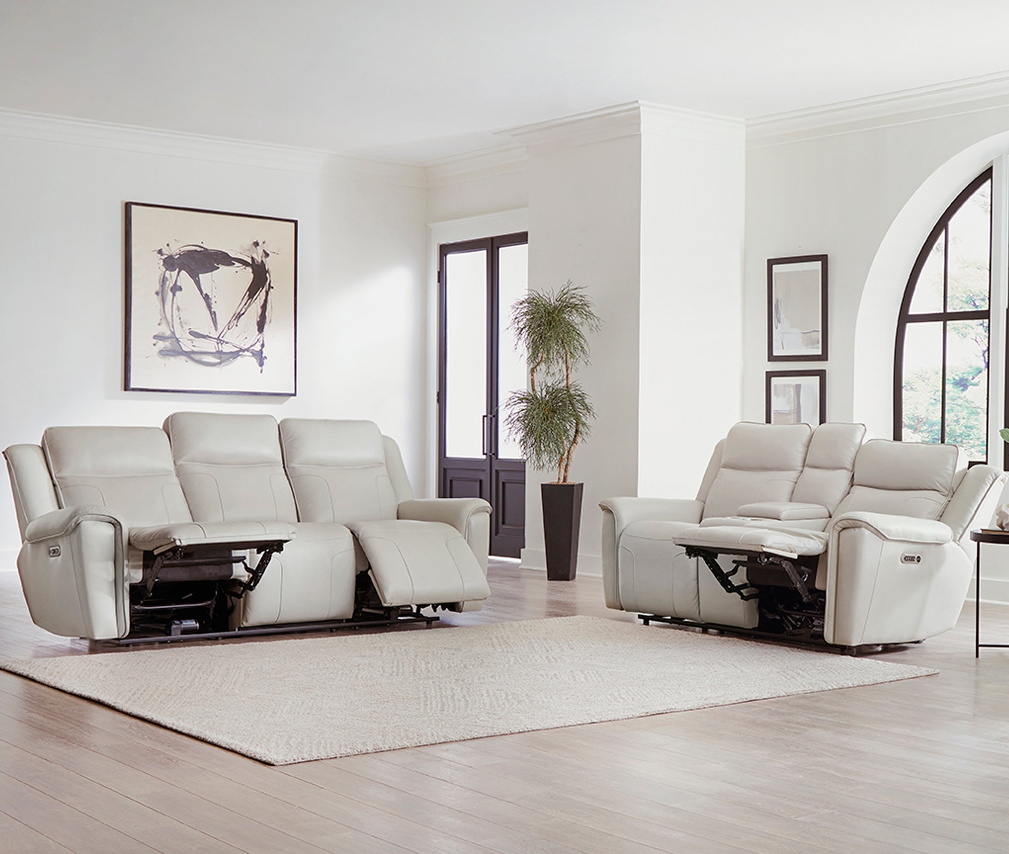 Parker Living Atlantis - Whisper Ivory Power Reclining Zero Gravity Sofa and Loveseat