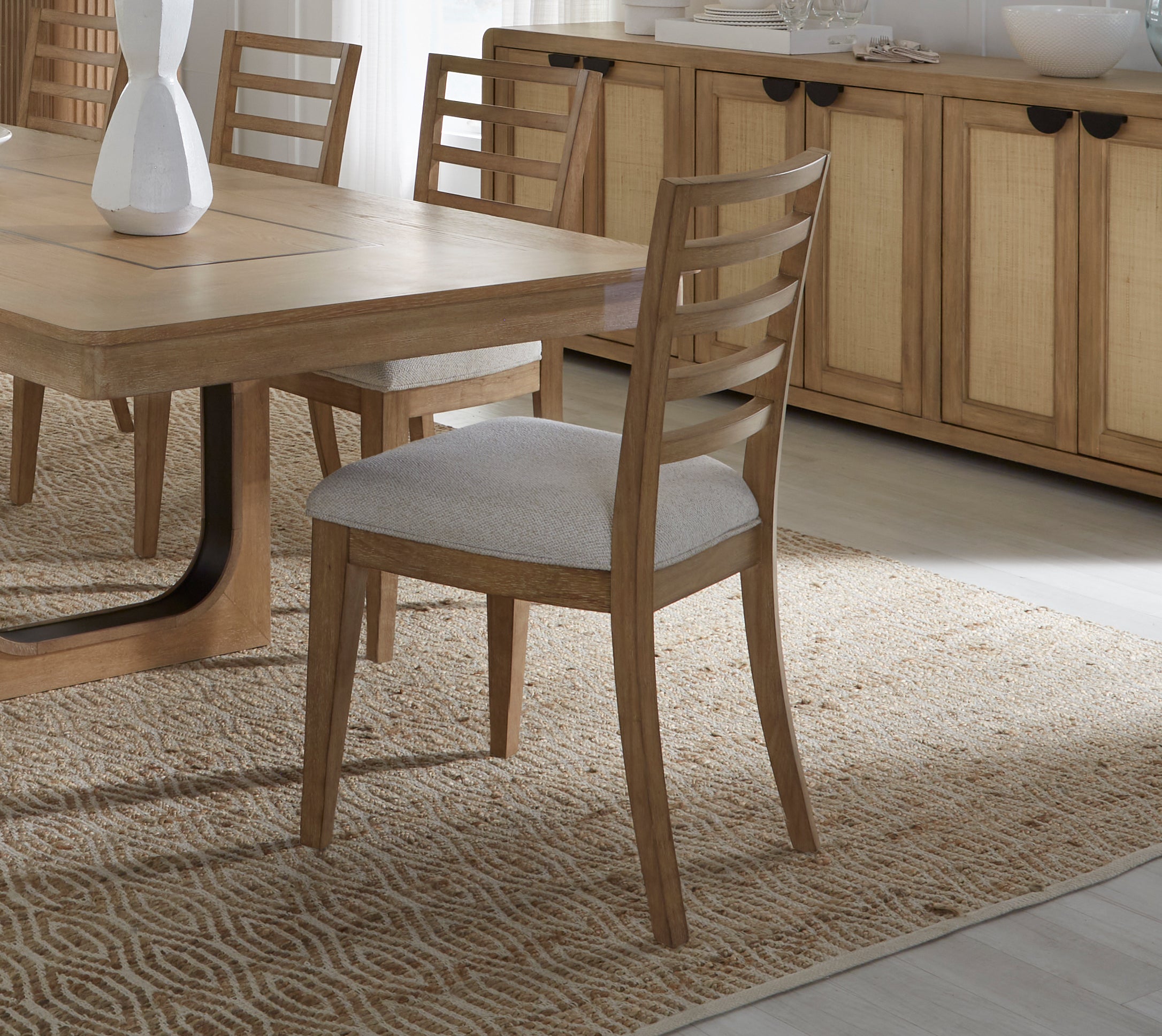 Parker House Escape - Dining 84 In. Rectangular Extendable Table with Console & 8 Ladderback Chairs