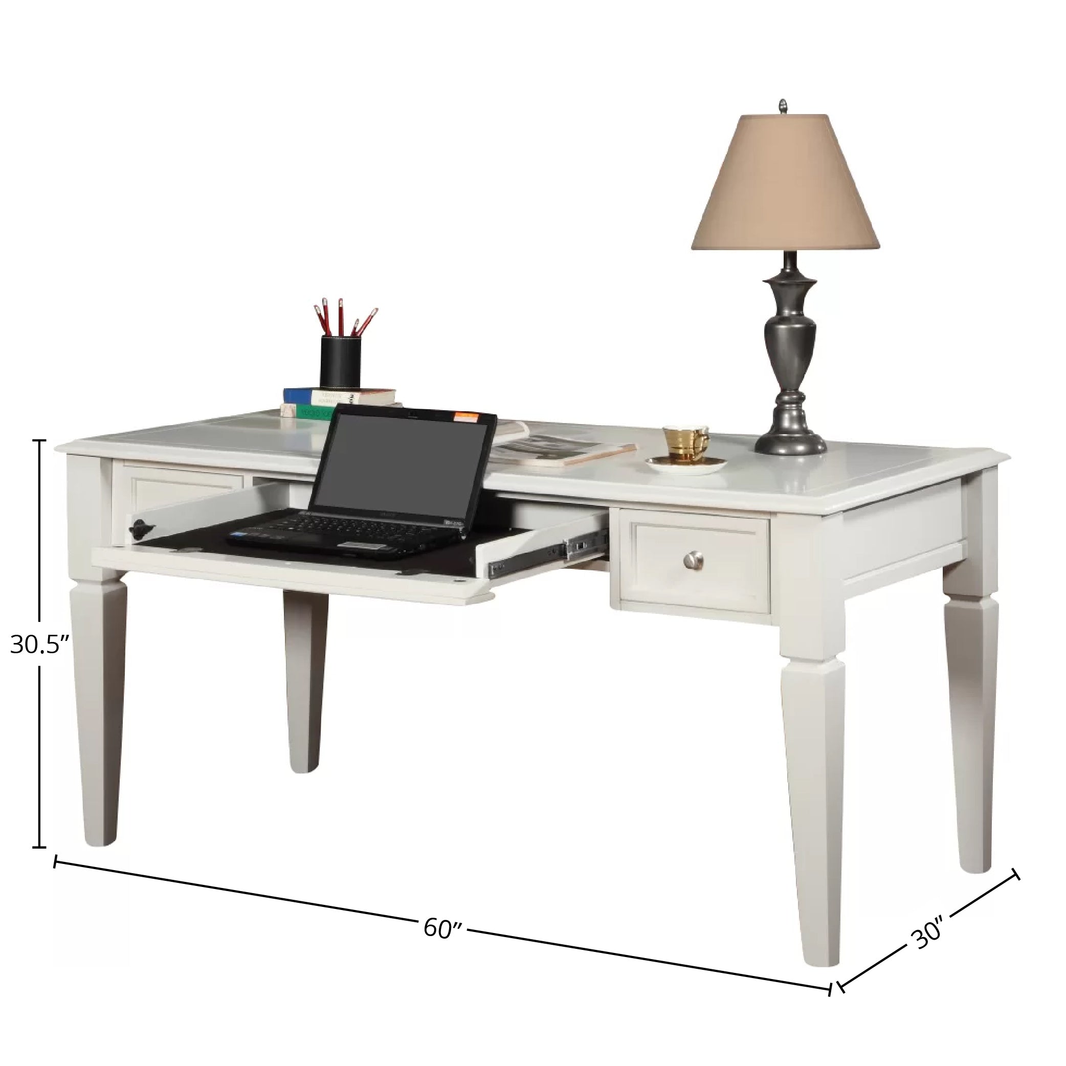 Parker House Boca 13 Piece L Shape Entertainment Wall With Desk