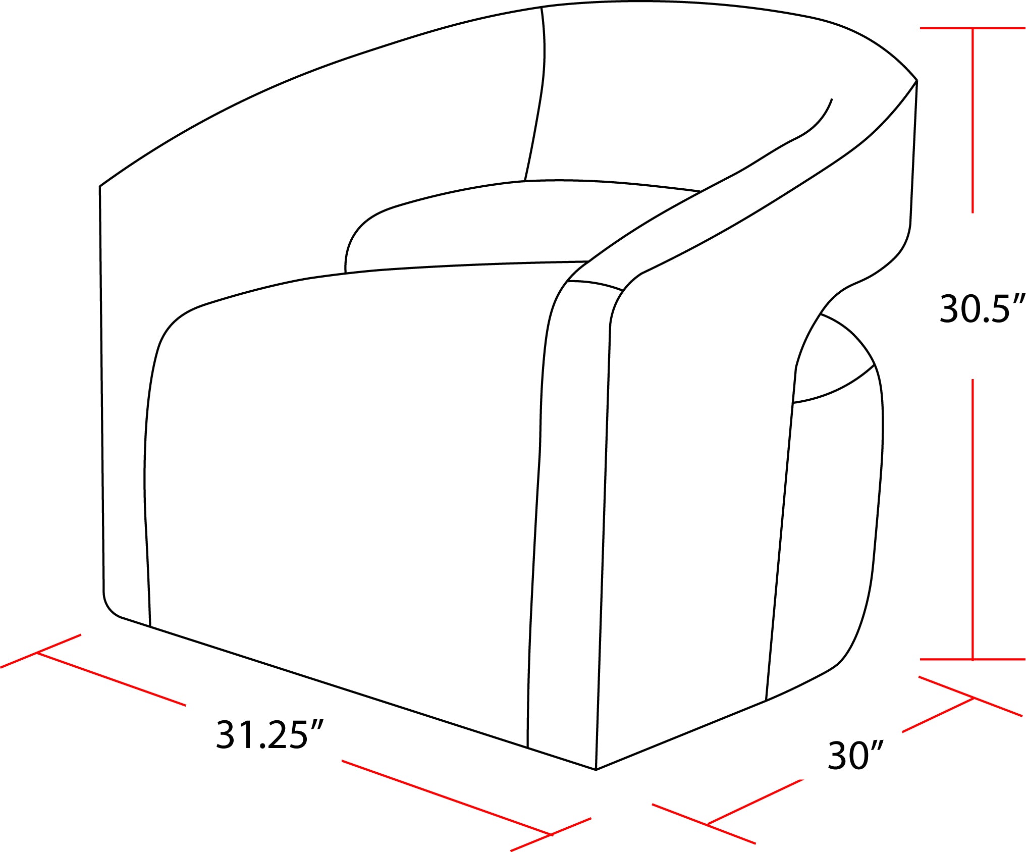 Parker Living Orbit - Elise Natural Open Back Accent Chair Two Pack
