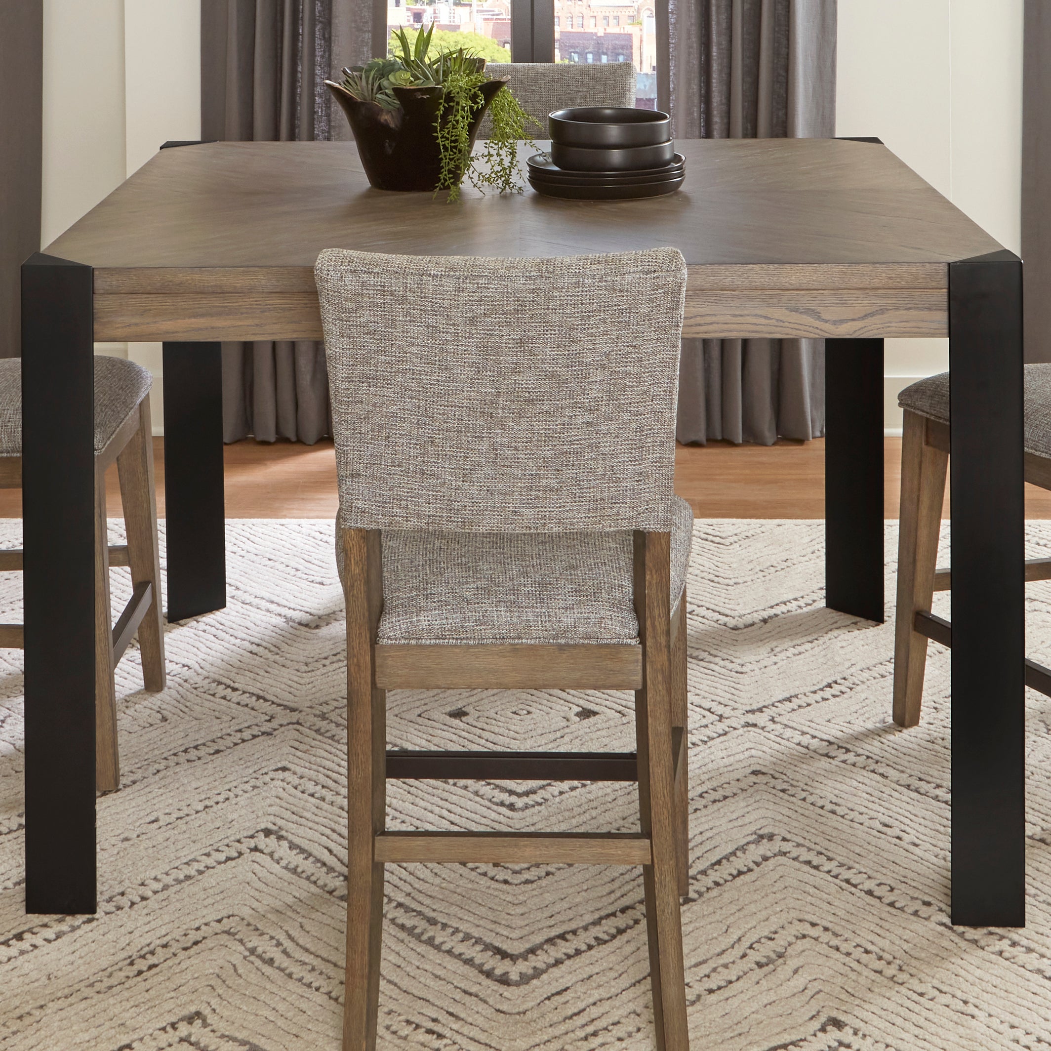 Parker House Cedar Fork - Dining 54 in. Square Counter Height Table