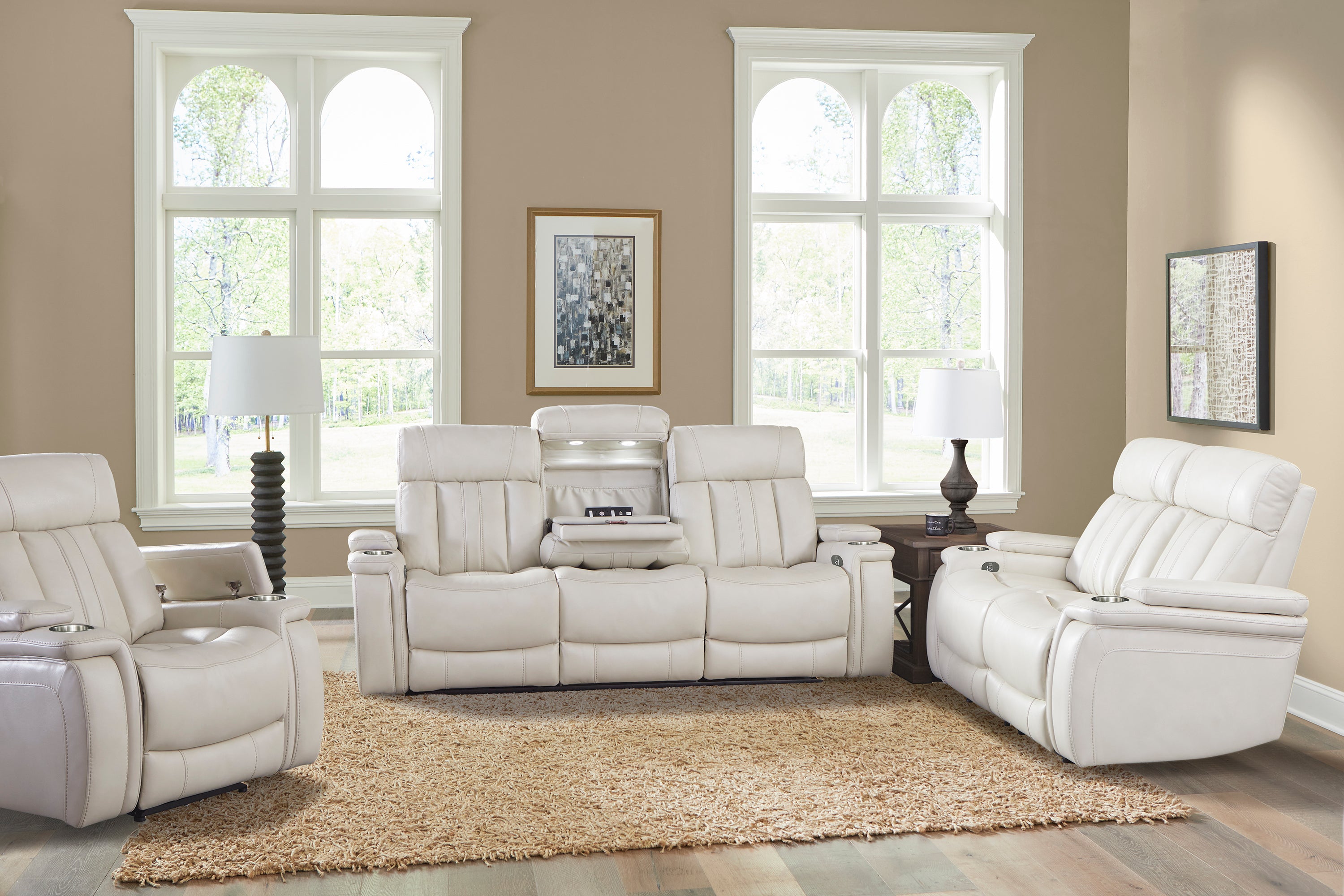 Parker Living Royce - Fantom Ivory Power Reclining Loveseat