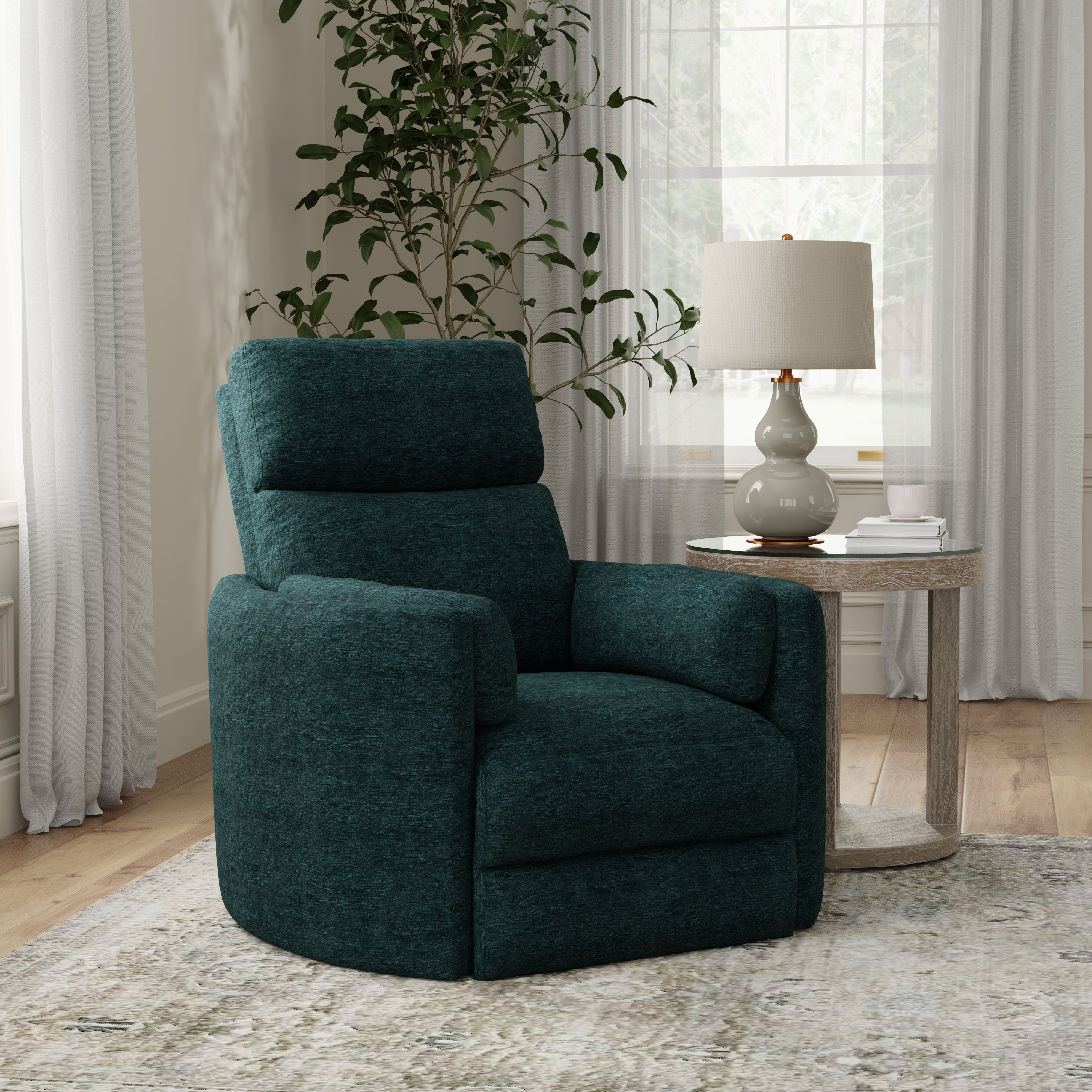 Parker Living Radius - Peacock Power Swivel Glider Recliner