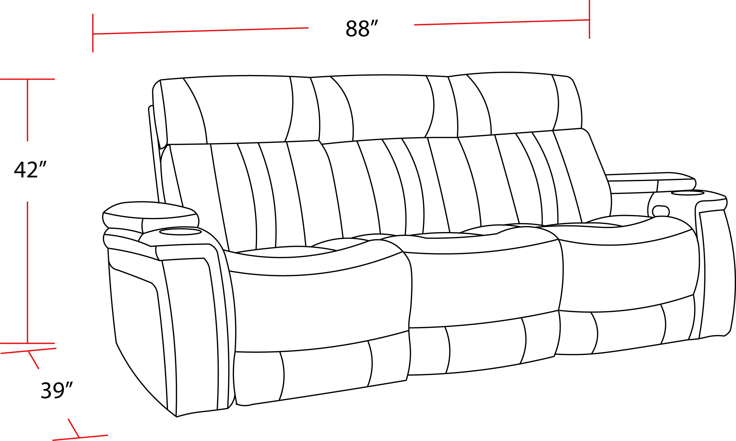 Parker Living Royce - Fantom Brown Power Reclining Sofa and Recliner