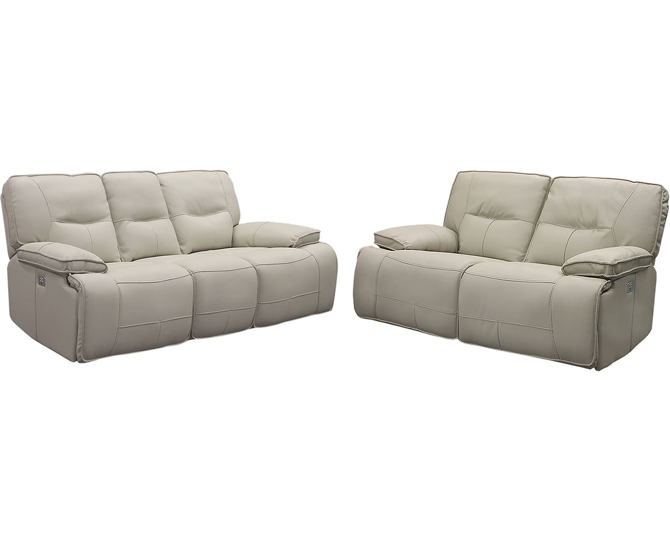 Parker Living Spartacus - Oyster Power Reclining Sofa and Loveseat