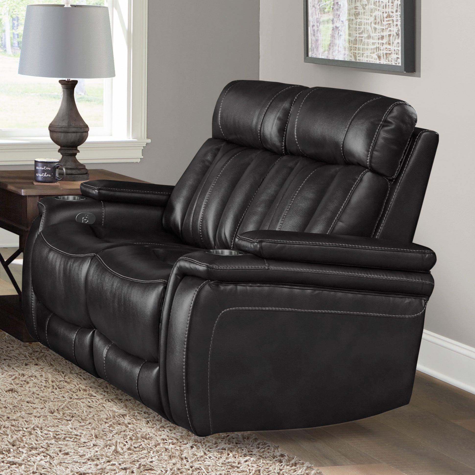 Parker Living Royce - Midnight Power Reclining Sofa Loveseat and Recliner