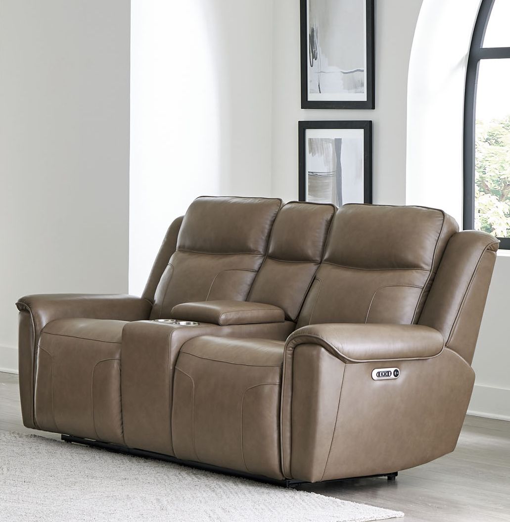 Parker Living Atlantis - Smooth Latte Power Reclining Zero Gravity Console Loveseat
