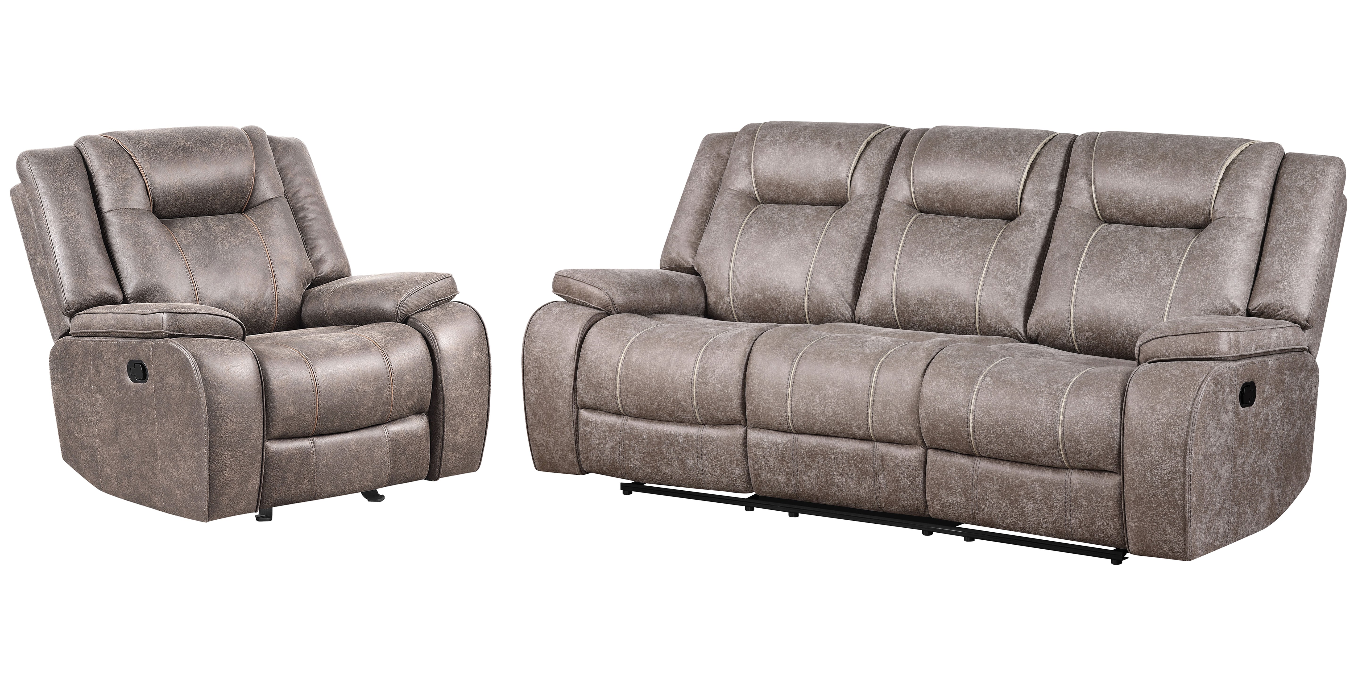 Parker Living Blake - Desert Taupe Manual Reclining Sofa and Recliner