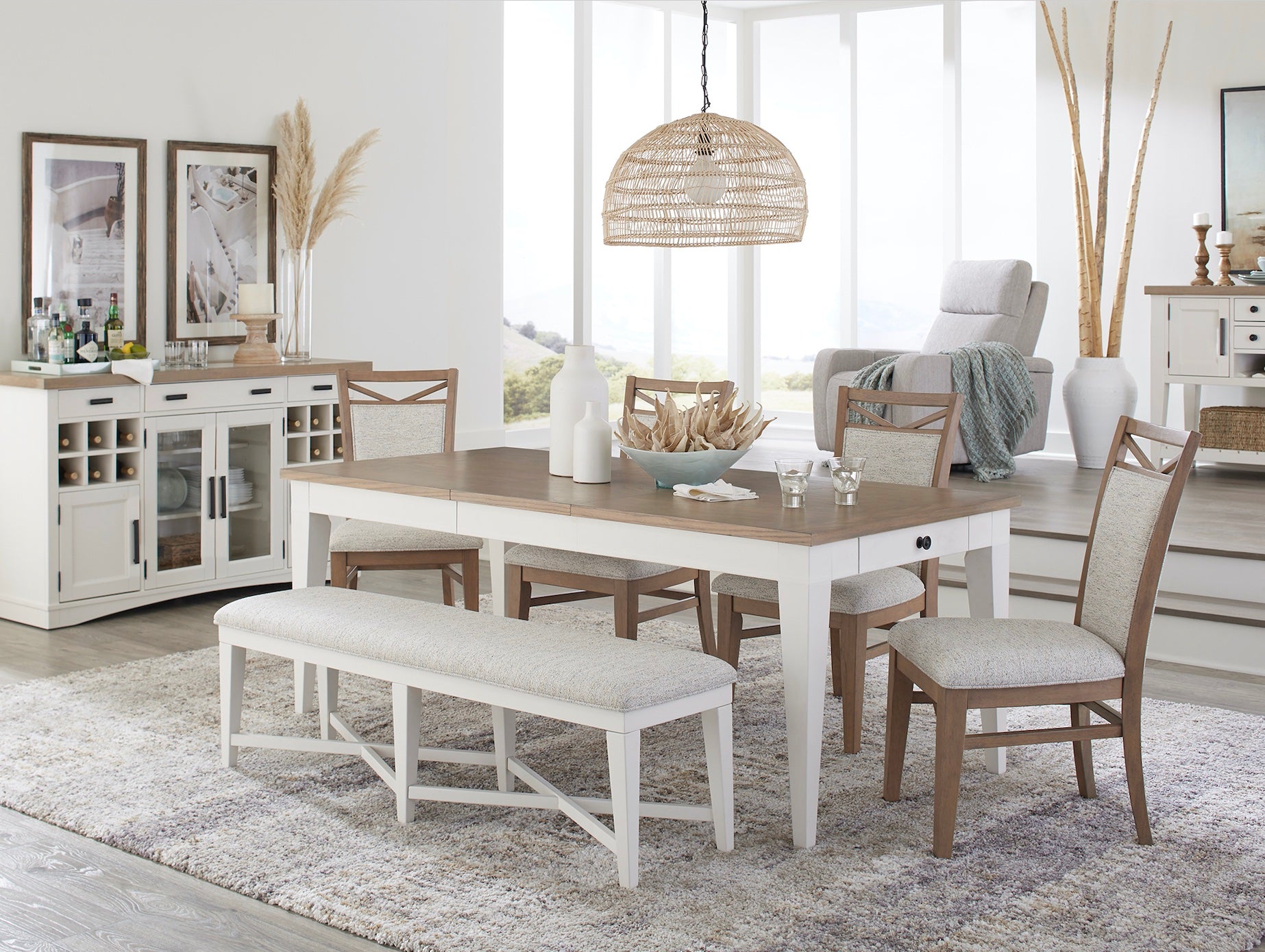Parker House Americana Modern Dining 60 In. Rectangular Extendable Dining Table