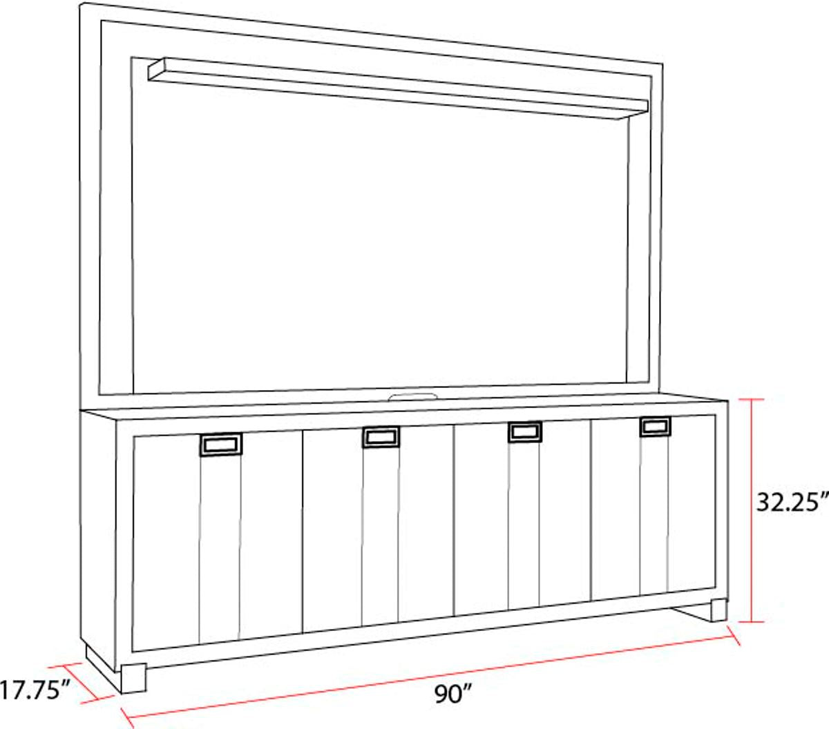 Parker House Ascent 90 in. Console