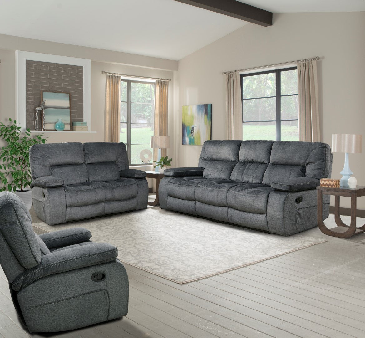 Parker Living Chapman - Polo Manual Reclining Sofa Loveseat and Recliner - MCHA-421-POL