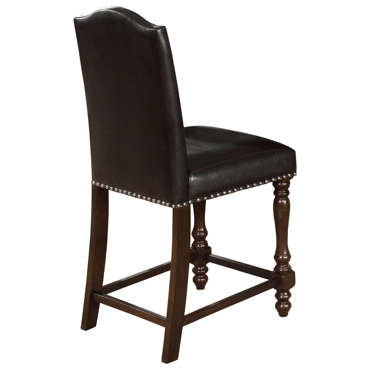Crown Mark Langley Counter Height Chair (Set of 2) in Dark Brown 2766S-24-ESP - Ideal Furniture (Fresno,CA)