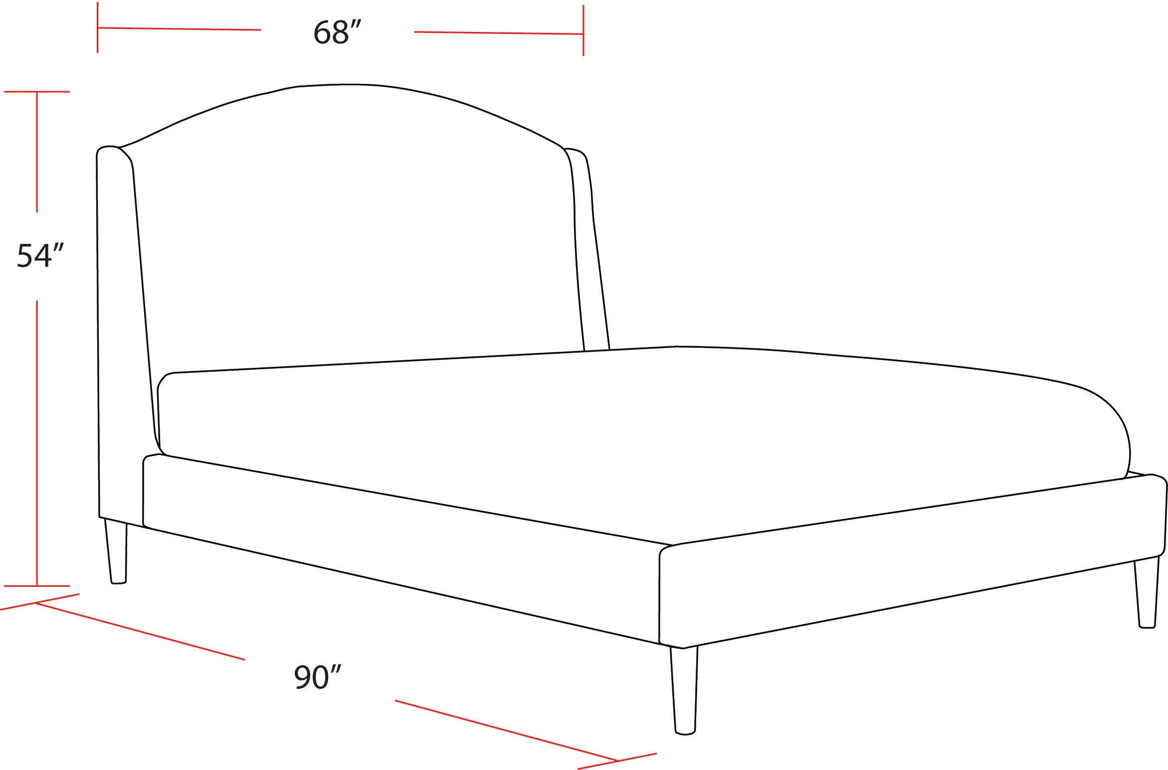 Parker Living Sleep Crescent - Milano Snow Queen Bed