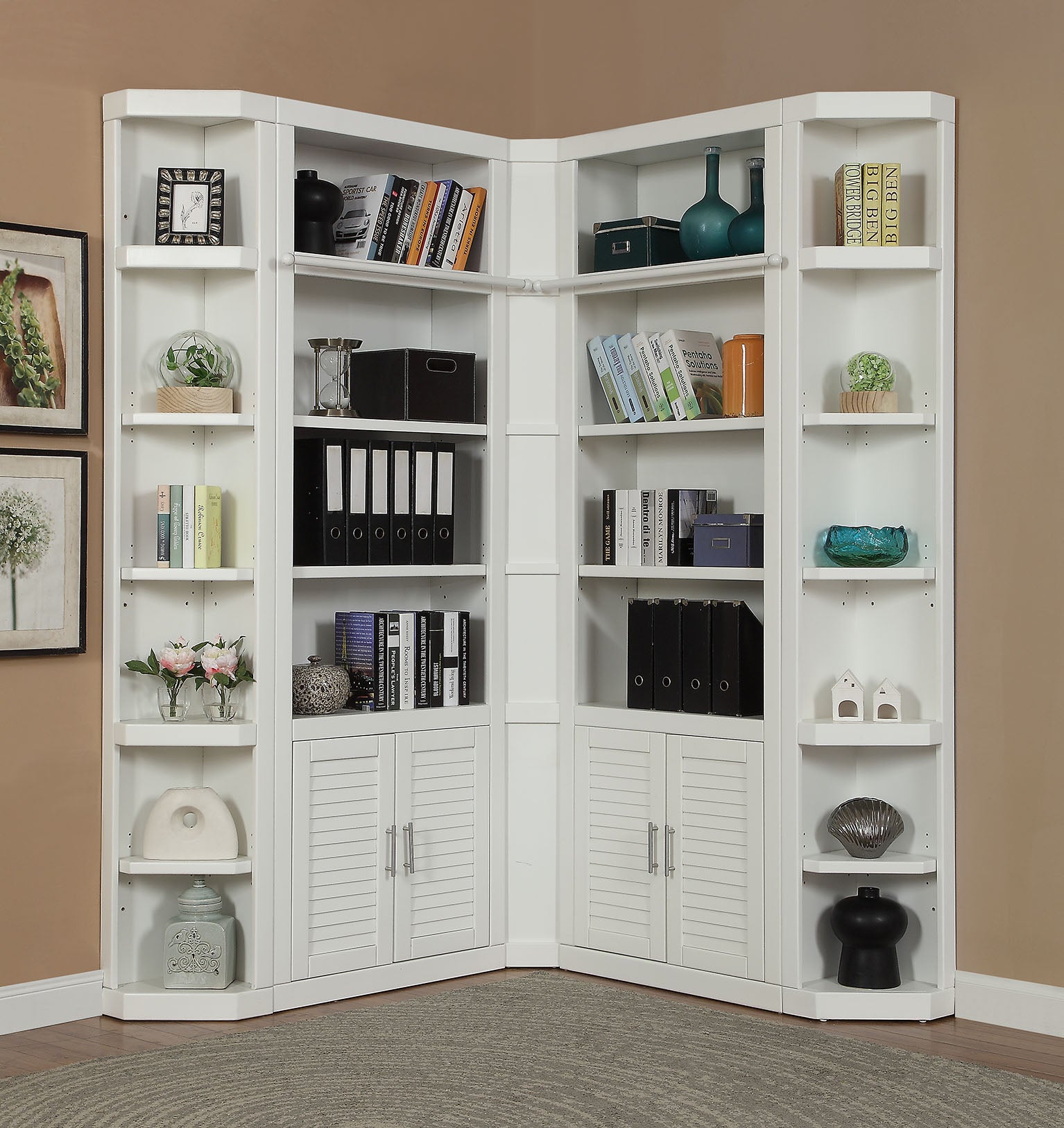 Parker House Catalina 5 Piece Corner Library Wall