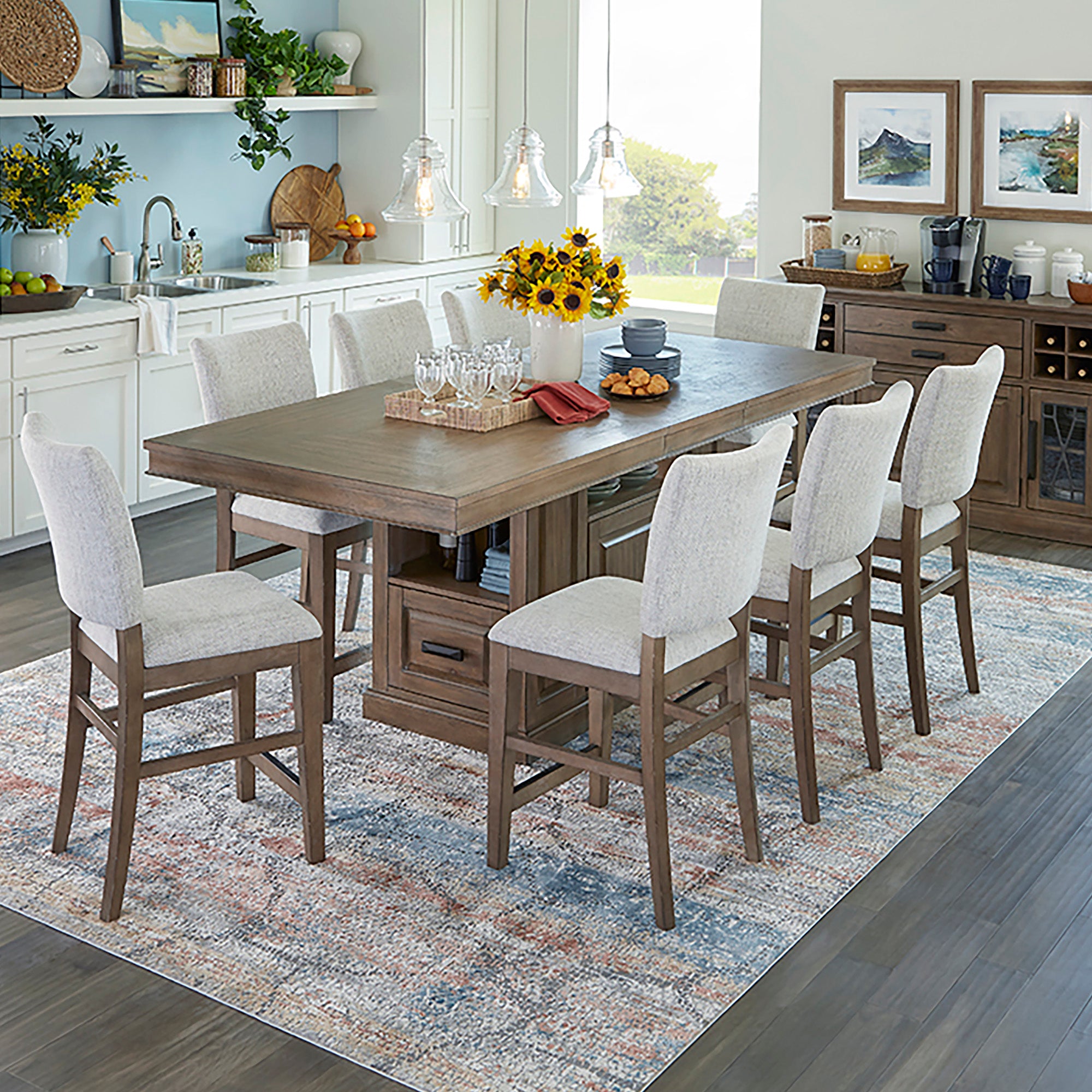 Parker House Sundance Dining - Sandstone Upholstered Counter Chair (2/CTN Sold in pairs)